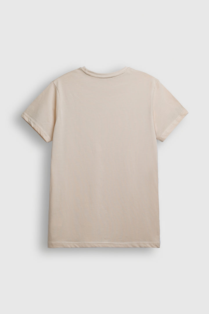 Beige 'Trust the Process' Graphic T-Shirt – Unisex Casual Wear Reality