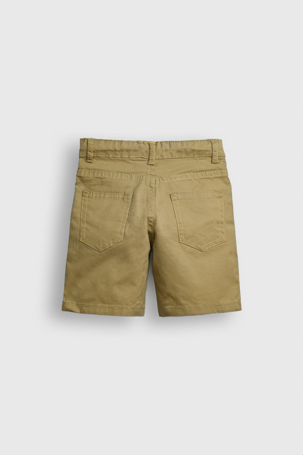 Boys Olive Green Cotton Twill Shorts Reality