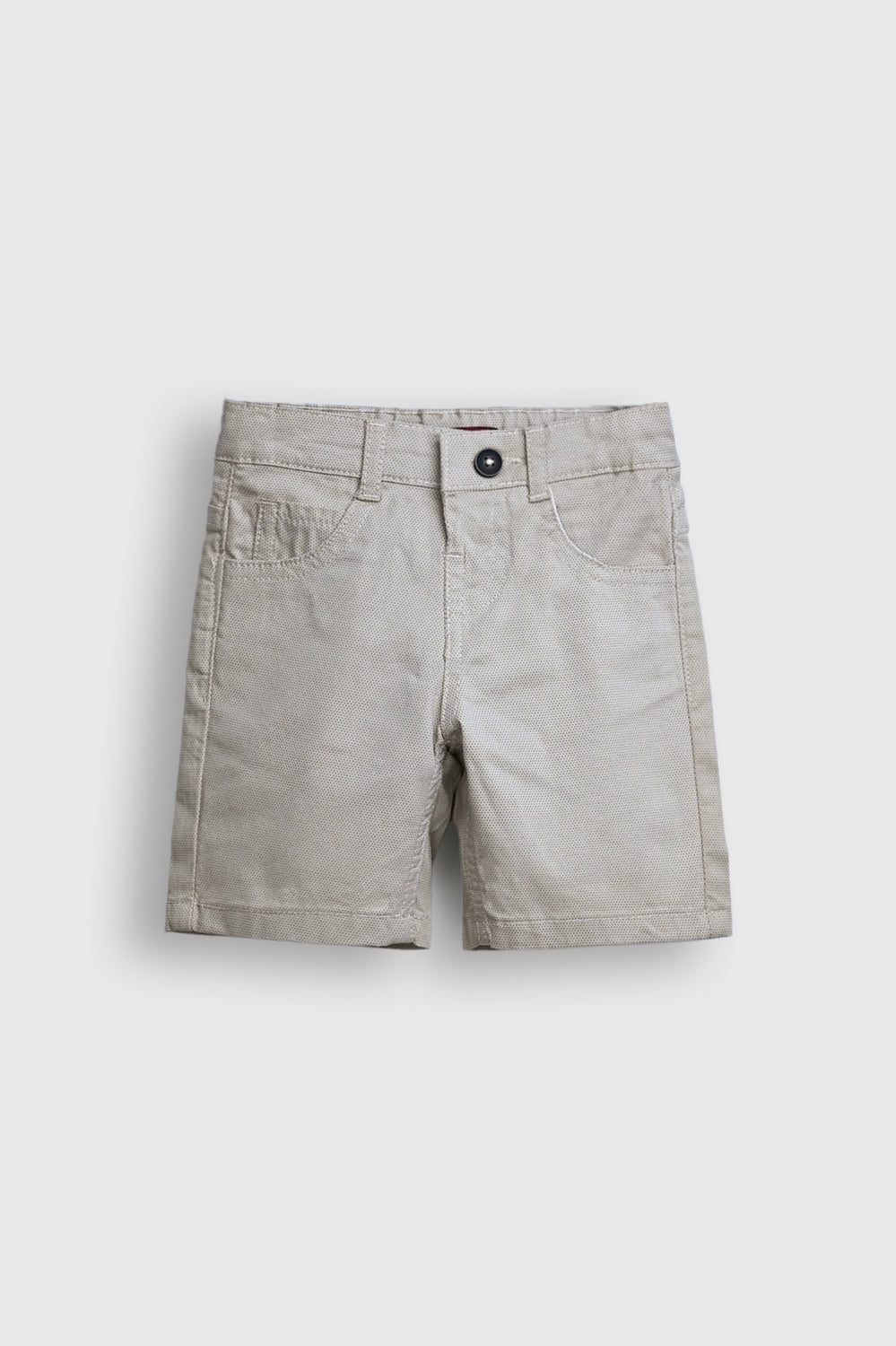 Boys Light Grey Cotton Twill Shorts Reality