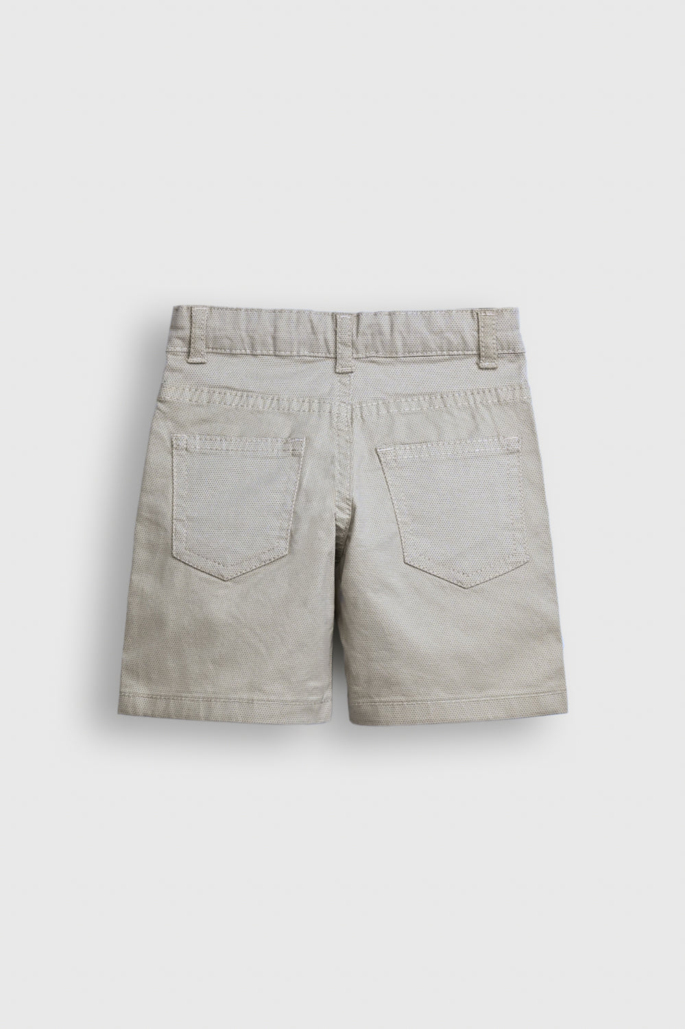 Boys Light Grey Cotton Twill Shorts Reality