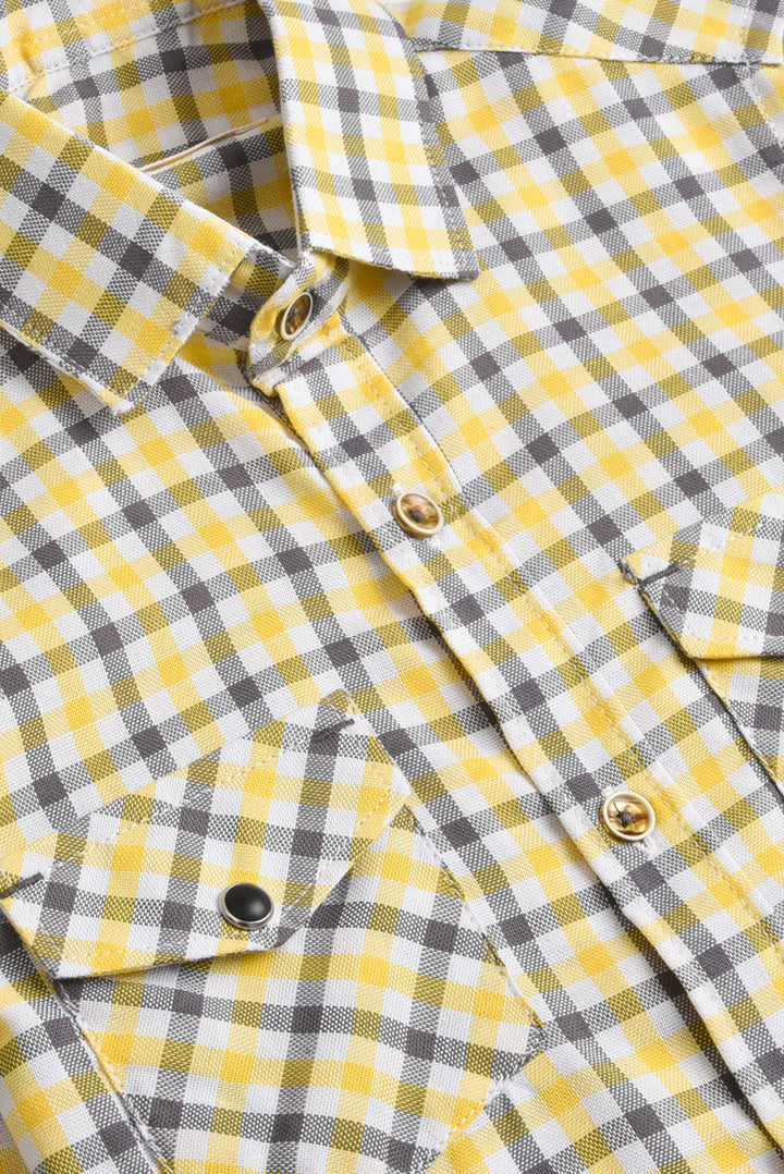 Dapper Yellow Check Shirt REALITY