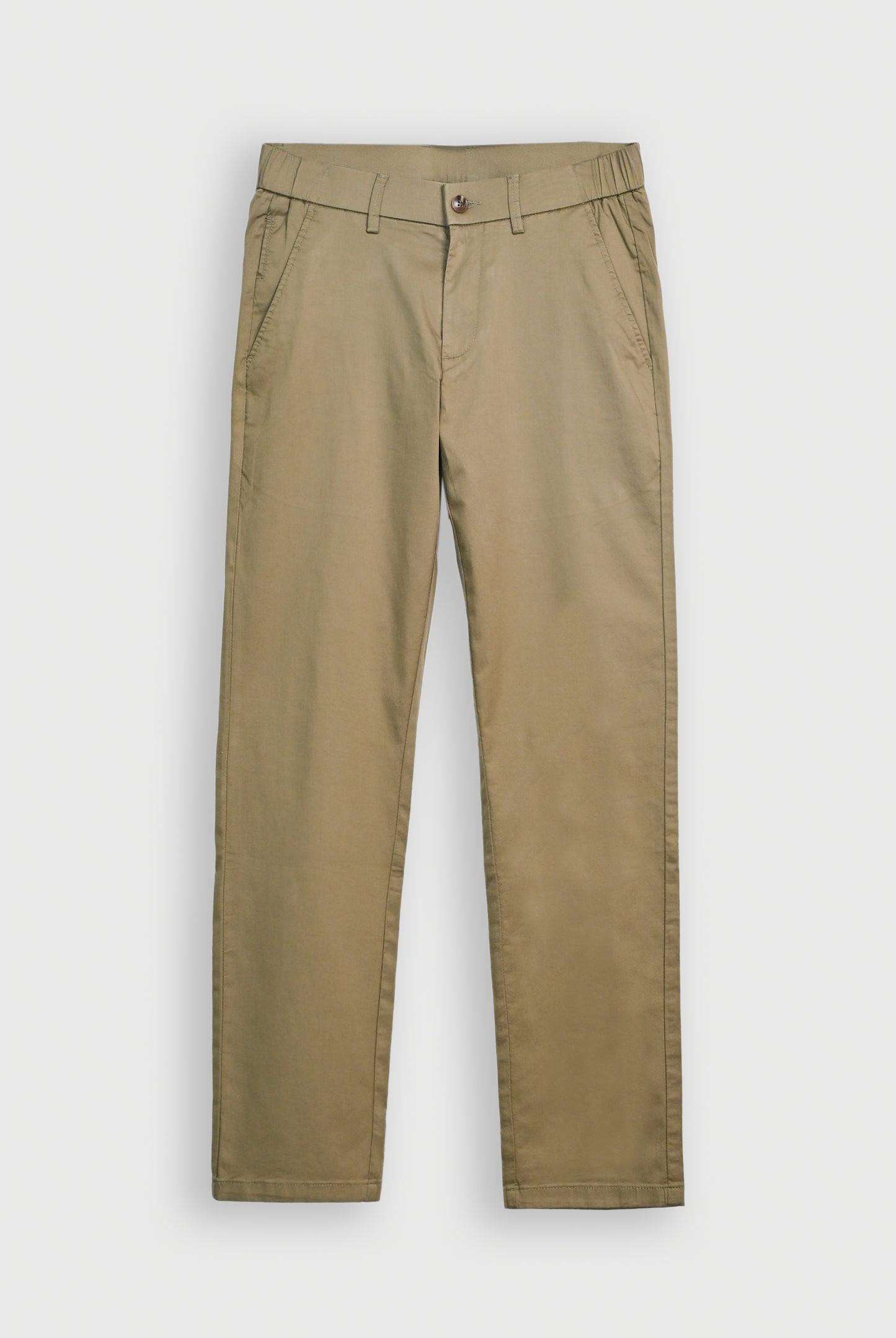 IMPORTED COTTON OLIVE PANT Reality