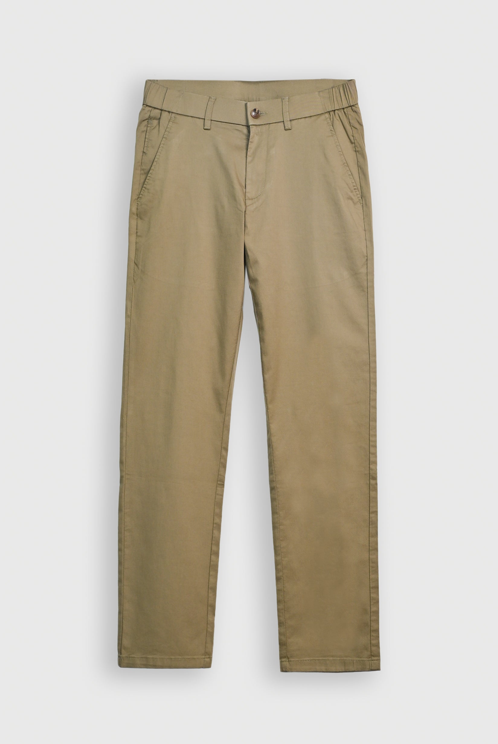 IMPORTED COTTON OLIVE PANT Reality