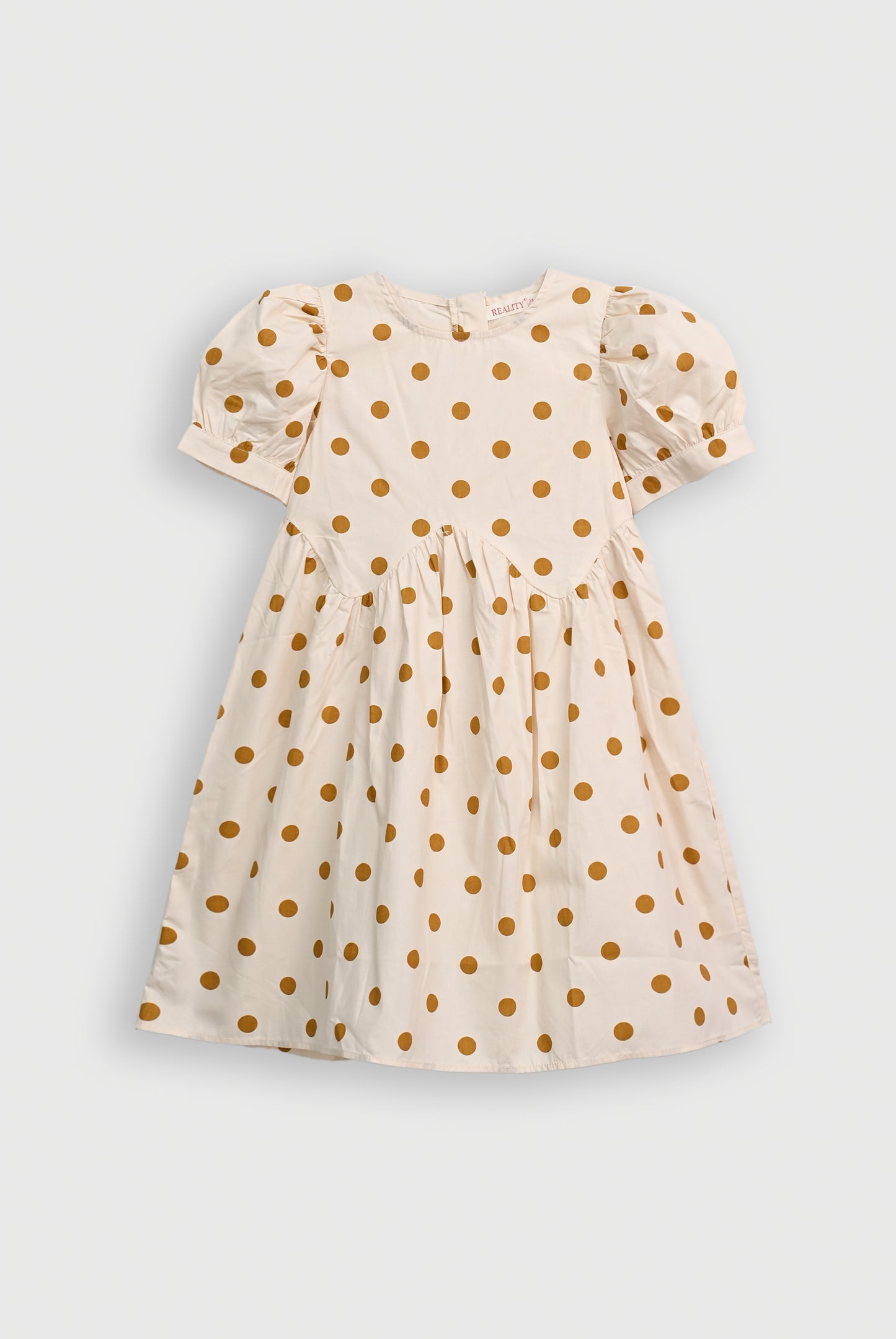 GIRLS CREAM FROCK Reality
