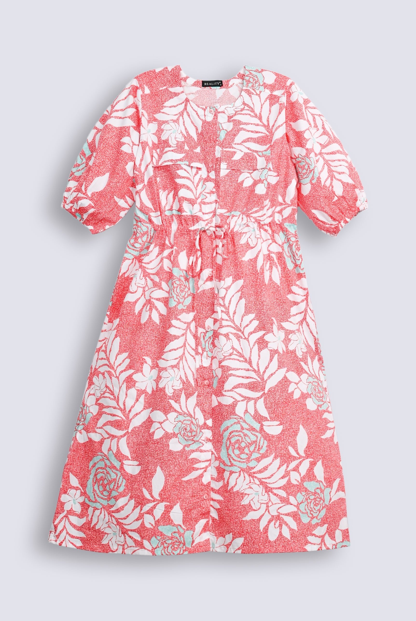 OBSIDIAN FLORAL RED FROCK Reality