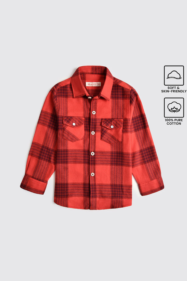 Flannel Checked Casual Shirt (3-24M)
