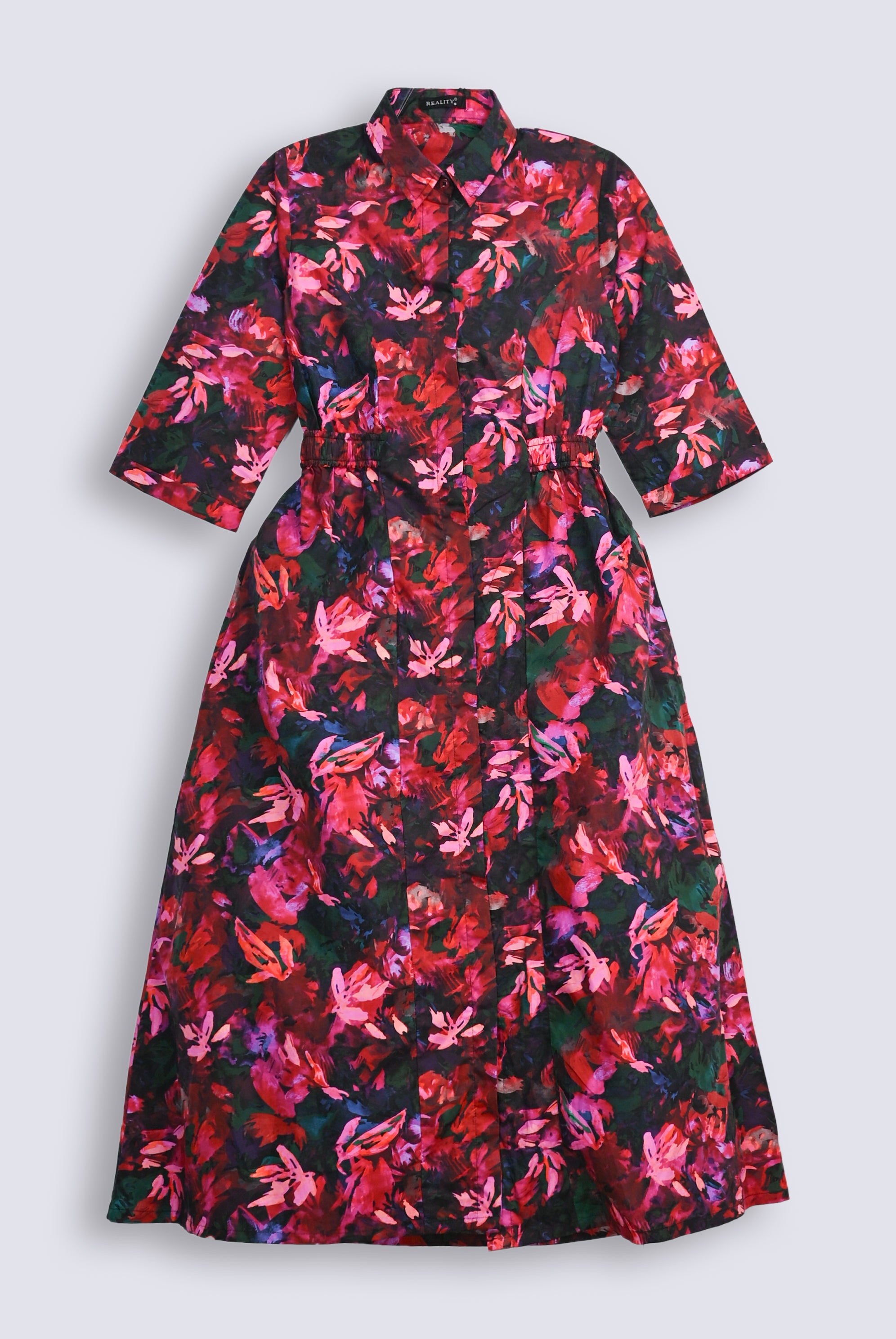 VERDANT WAVES NAVY FROCK Reality