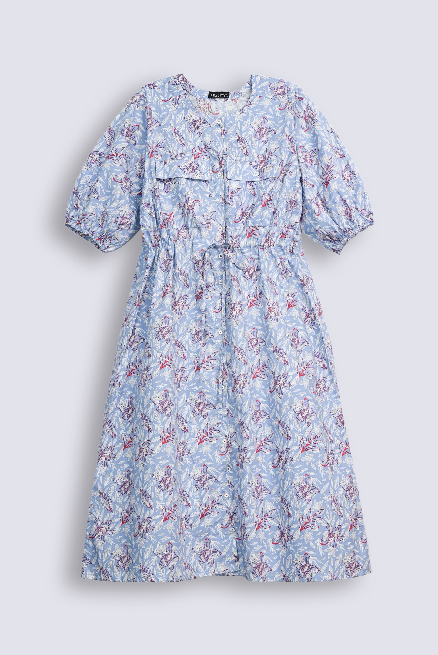 OBSIDIAN FLORAL SKY FROCK Reality