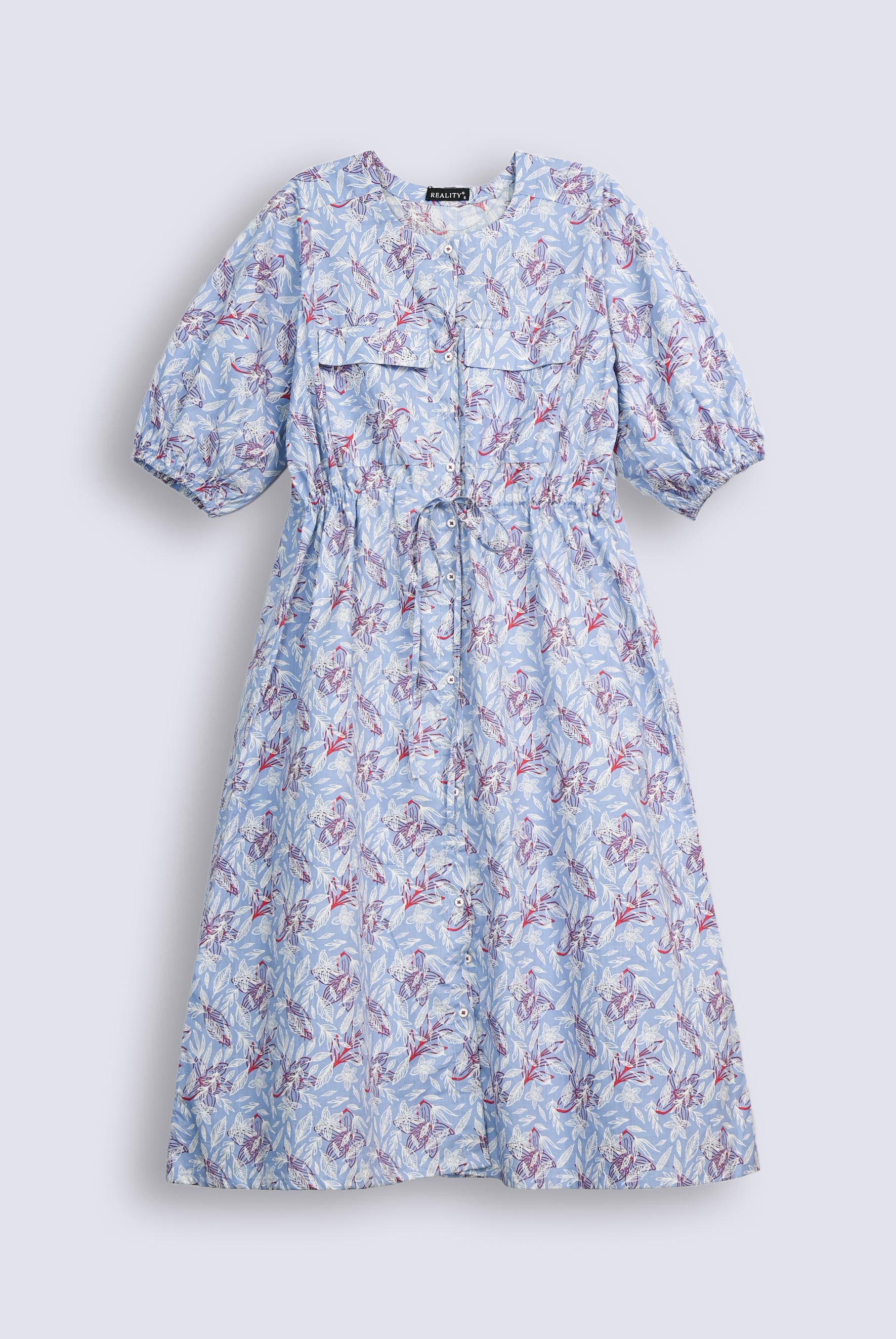 OBSIDIAN FLORAL SKY FROCK Reality