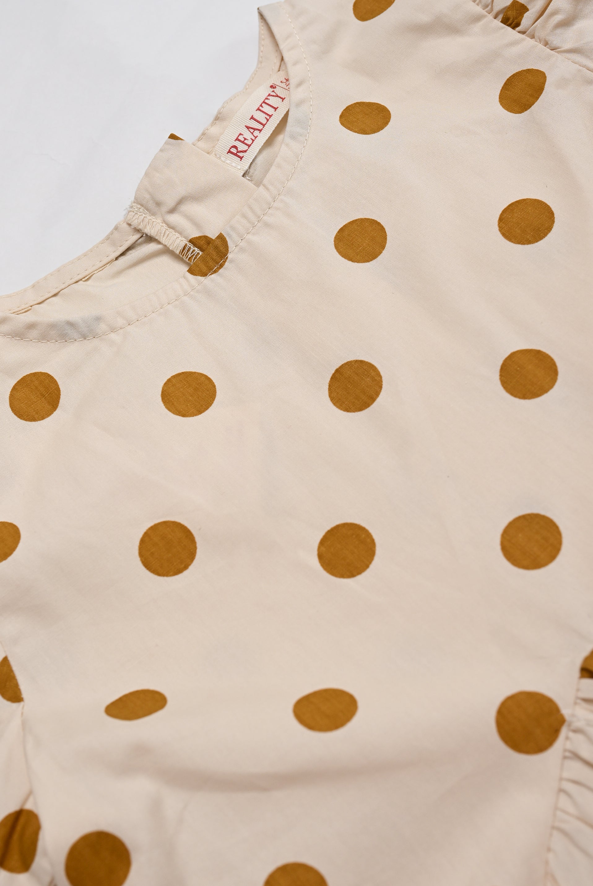 GIRLS CREAM FROCK Reality
