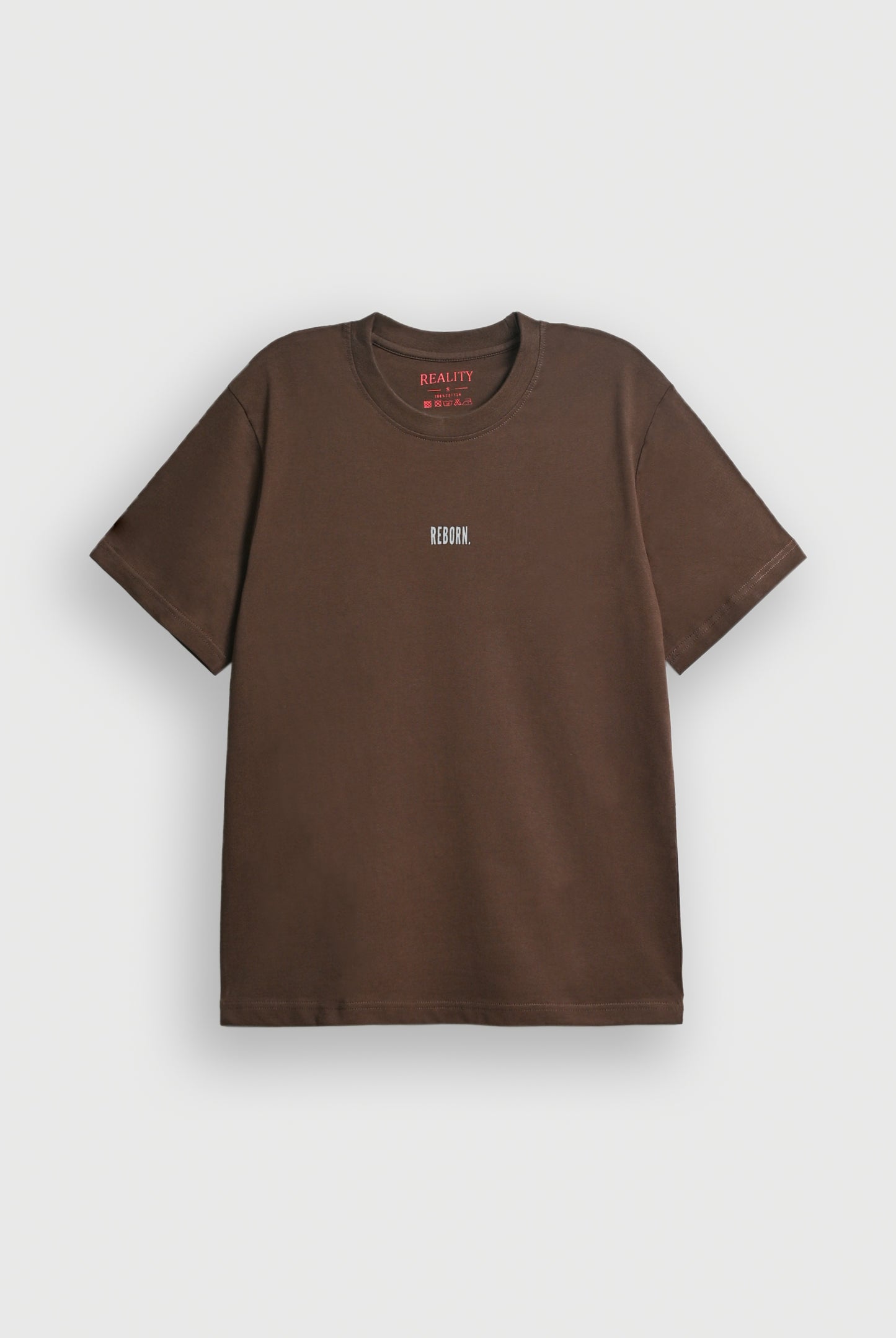 DARK BROWN DOWN SHOULDER T-SHIRT Reality