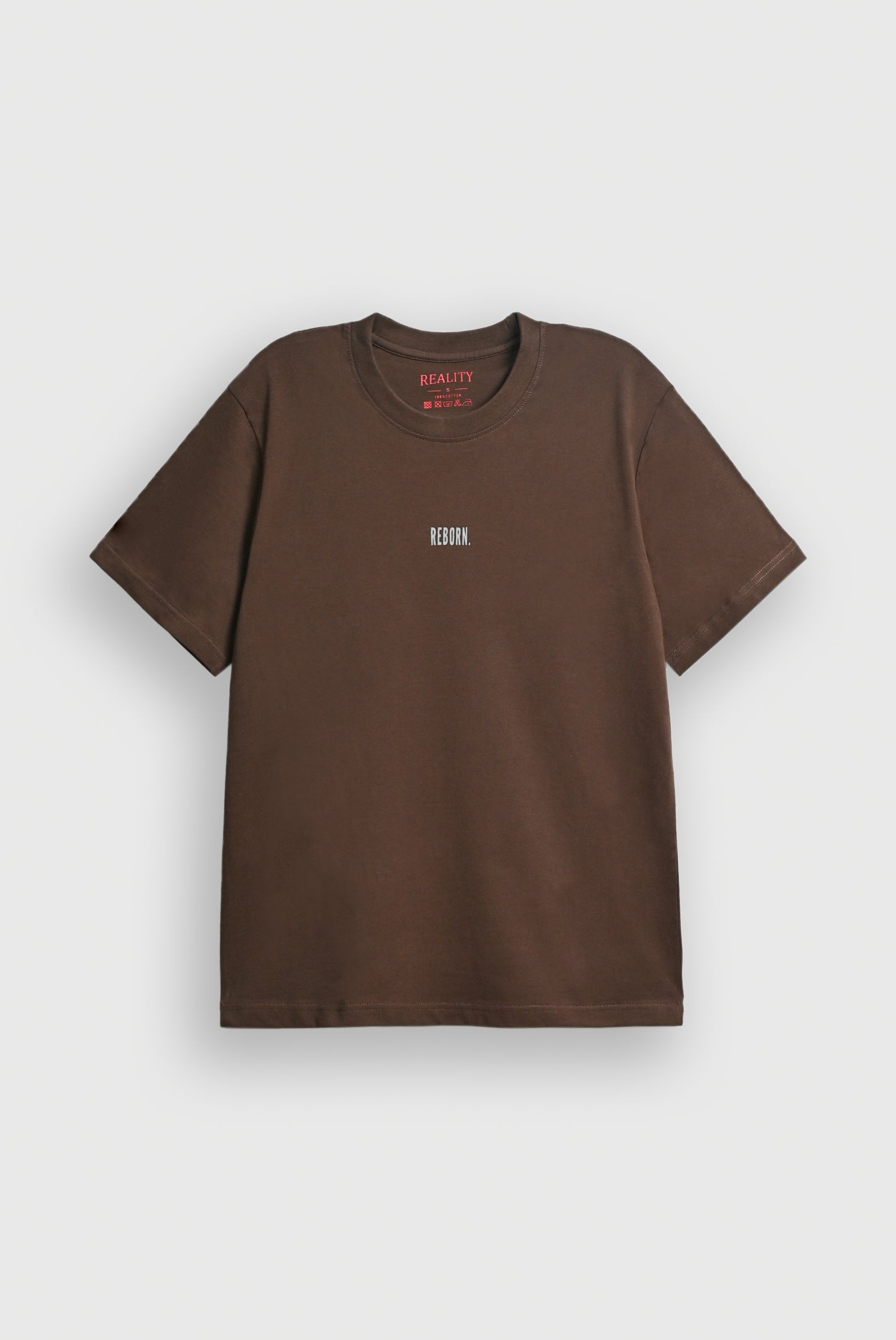 DARK BROWN DOWN SHOULDER T-SHIRT Reality
