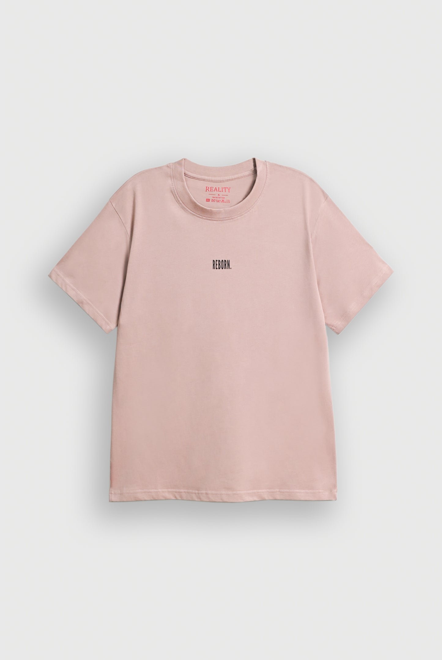TEA PINK DOWN SHOULDER T-SHIRT Reality