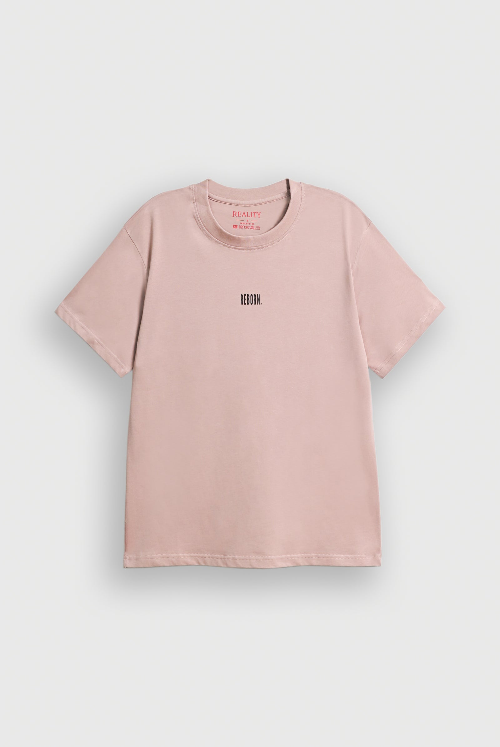 TEA PINK DOWN SHOULDER T-SHIRT Reality