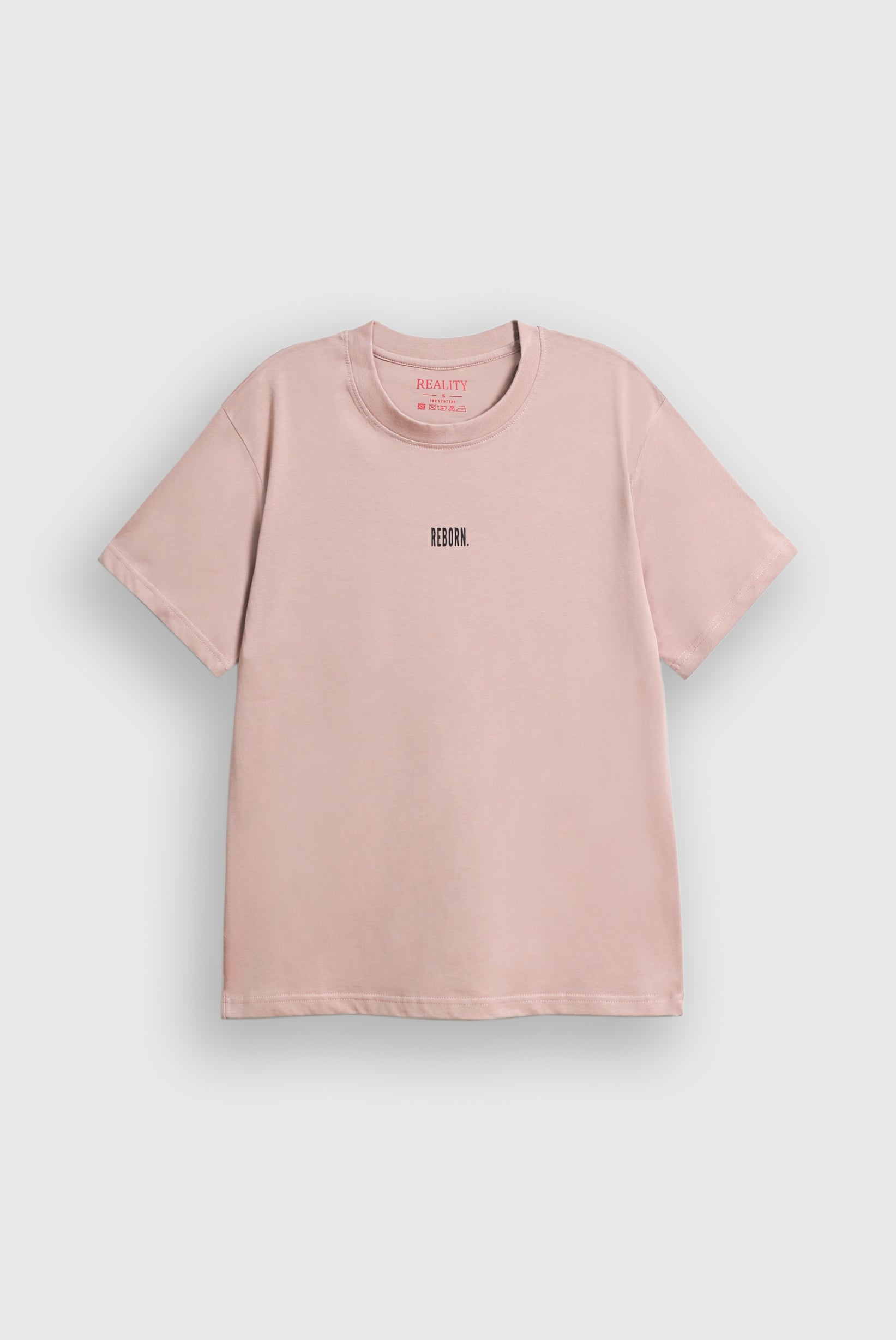 TEA PINK DOWN SHOULDER T-SHIRT Reality