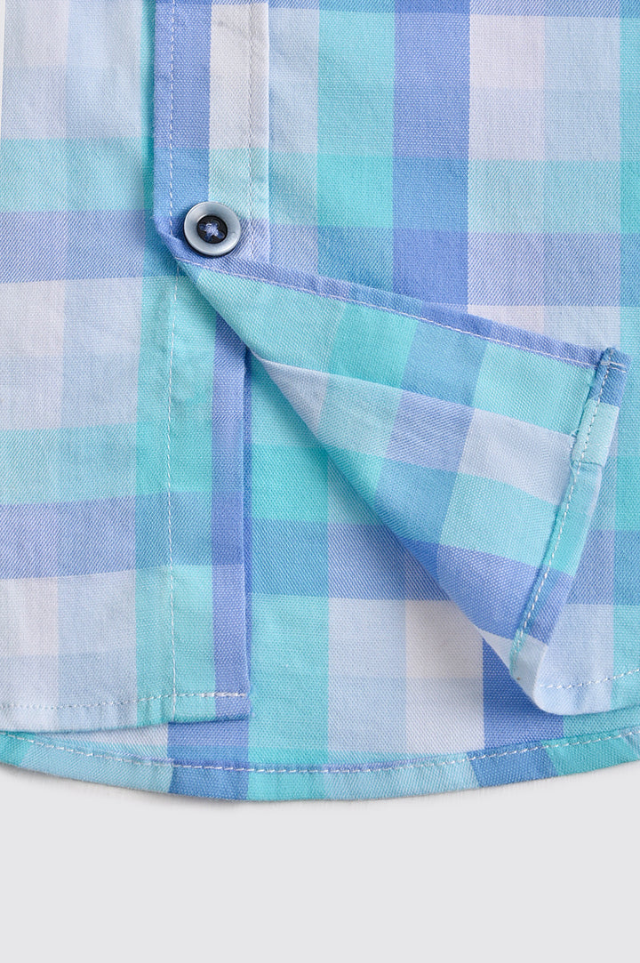 Blue Checked Casual Shirt Reality