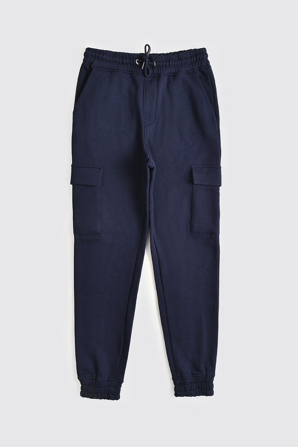 Navy Cotton Trouser