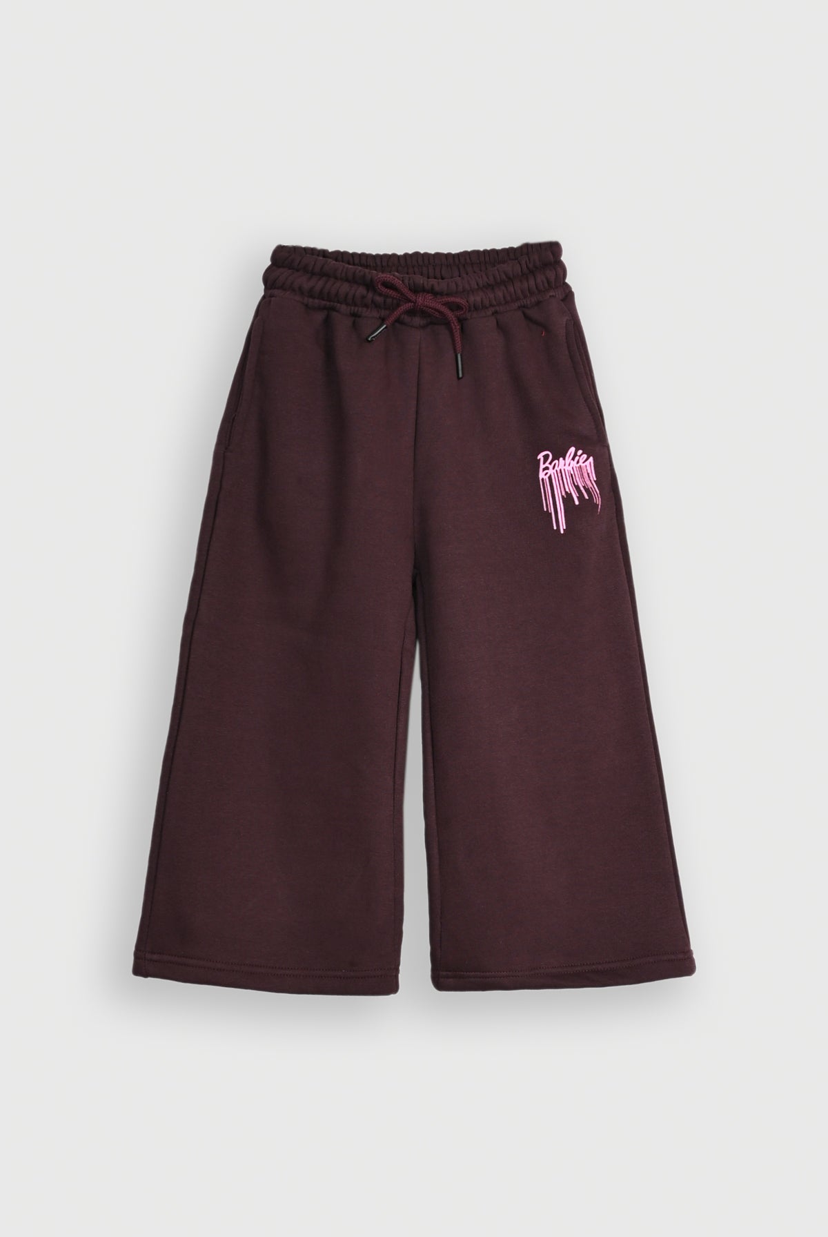 BARBIE PRINTED FLEECE MEHROON TROUSER Reality