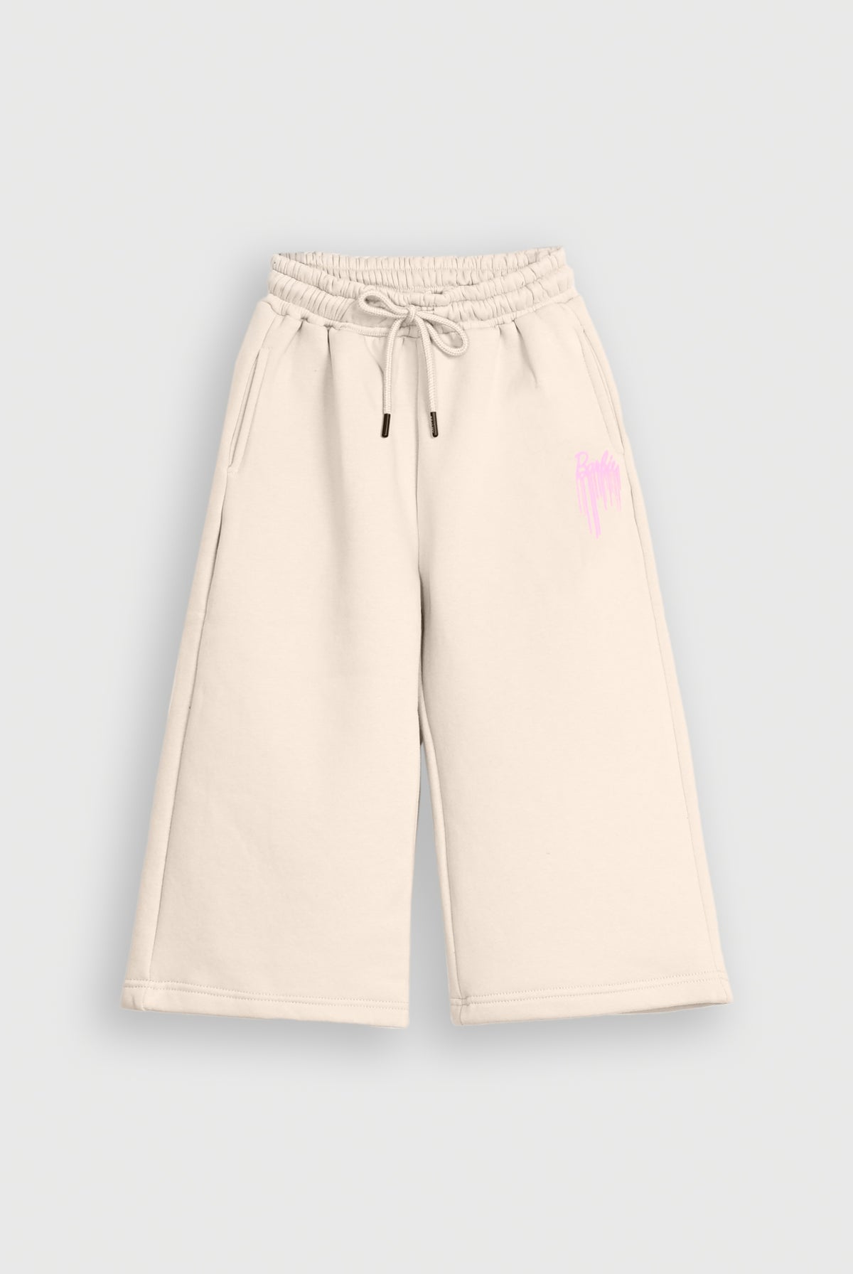BARBIE PRINTED BEIGE FLEECE TROUSER