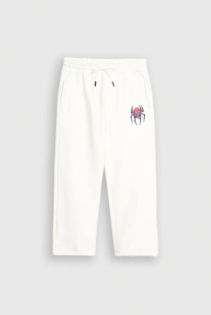 SPIDER MAN FLEECE WHITE TROUSER