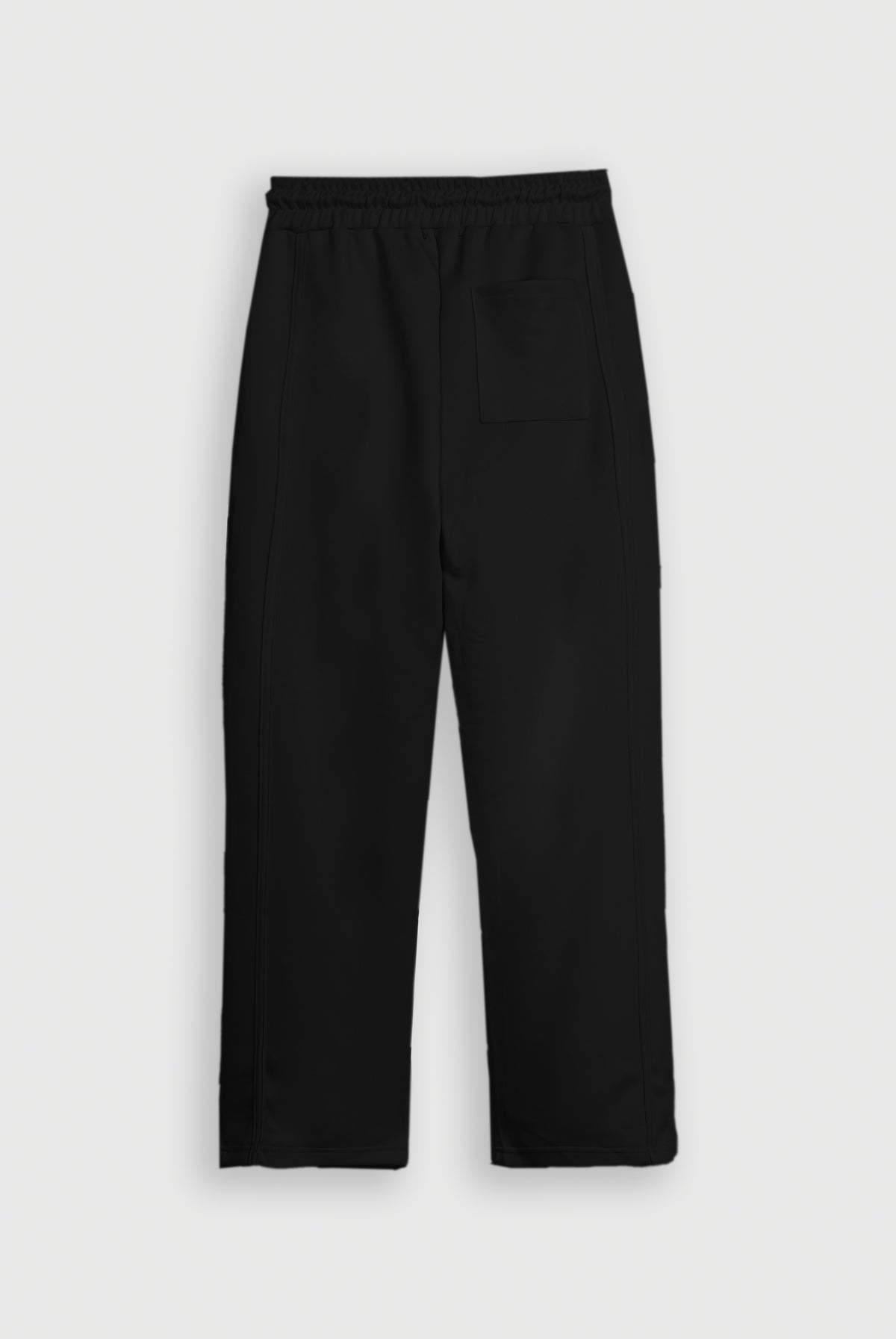 INTERLOCK TAPERED BLACK TROUSER