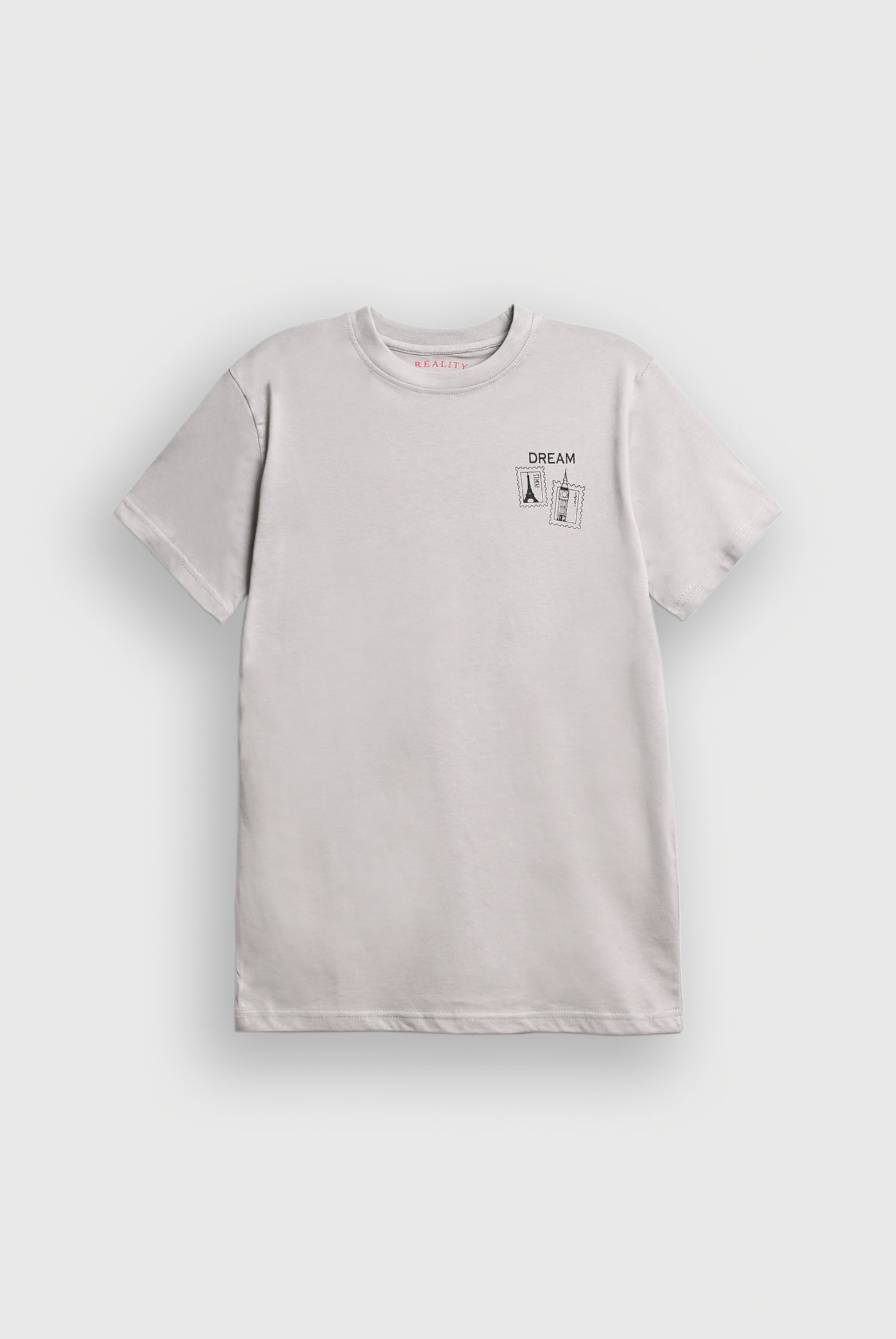 MEN LIGHT GRAY T-SHIRT Reality