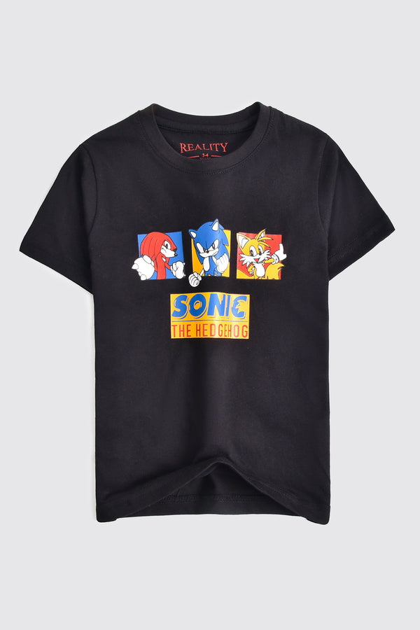 Sonic Dash Graphic T-Shirt Black