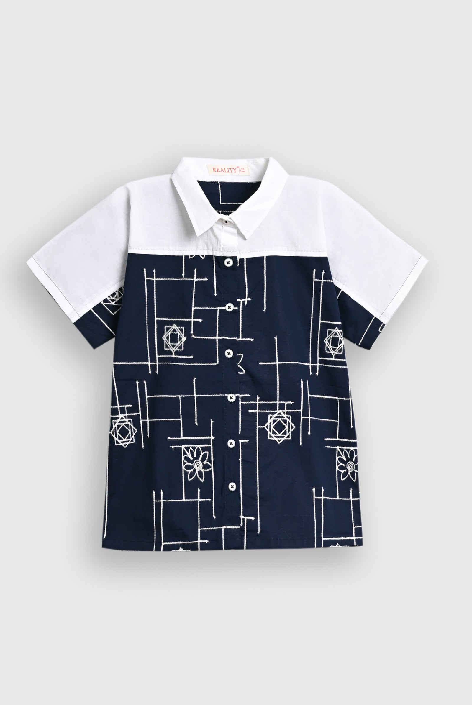 STARLIT STITCH NAVY TOP Reality