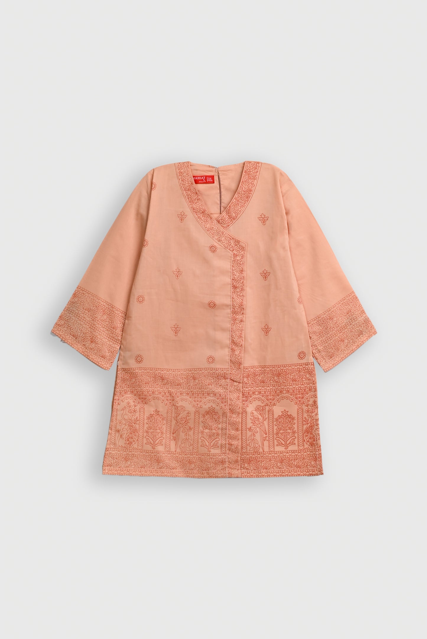 2 piece AFREEN ANGRAKHA PEACH SUIT Reality