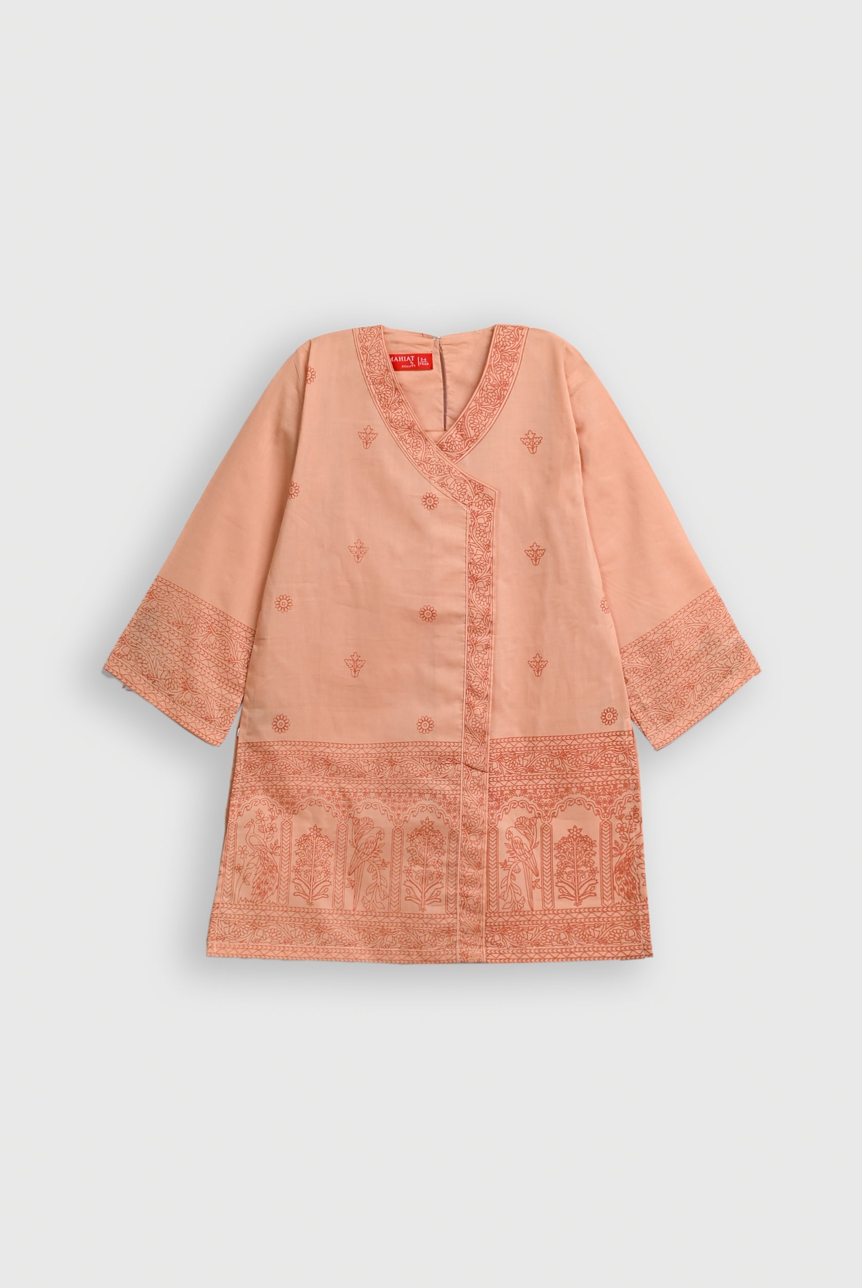 2 piece AFREEN ANGRAKHA PEACH SUIT Reality