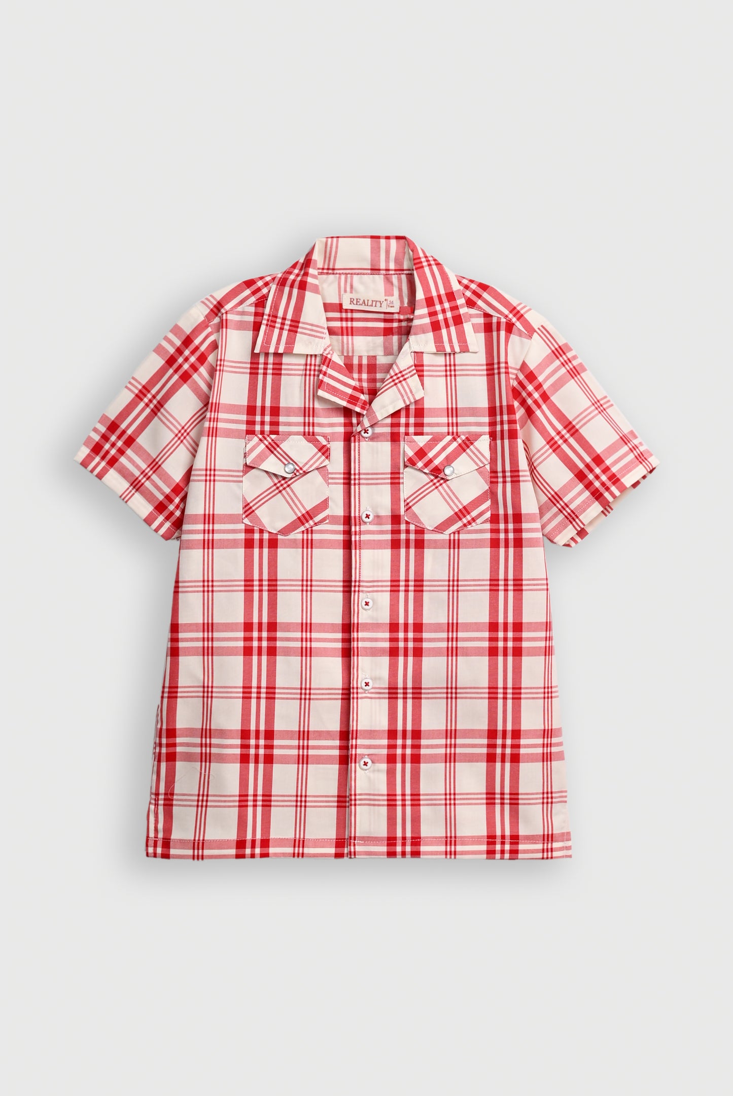 COAT COLLAR RED CASUAL SHIRT Reality