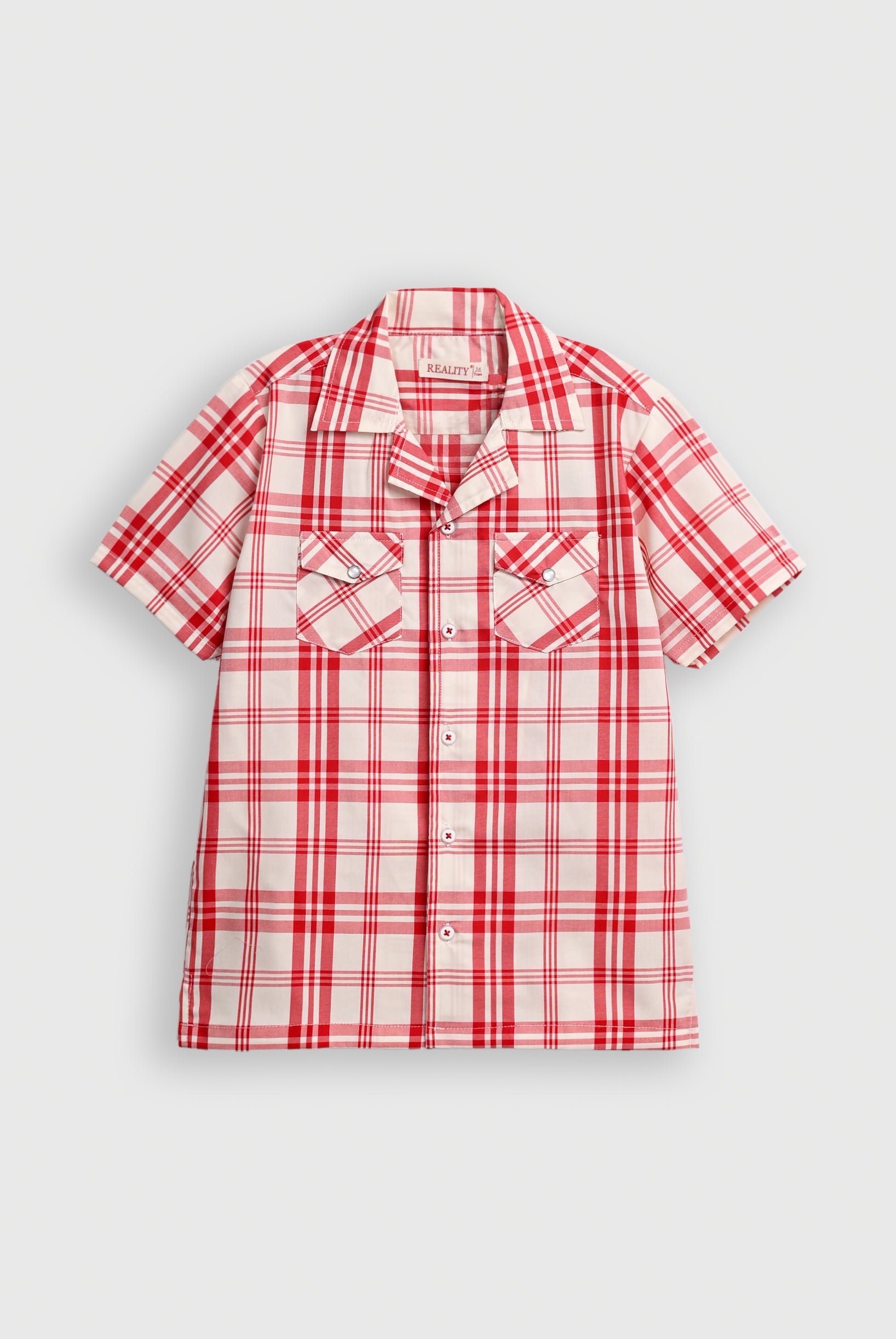 COAT COLLAR RED CASUAL SHIRT Reality
