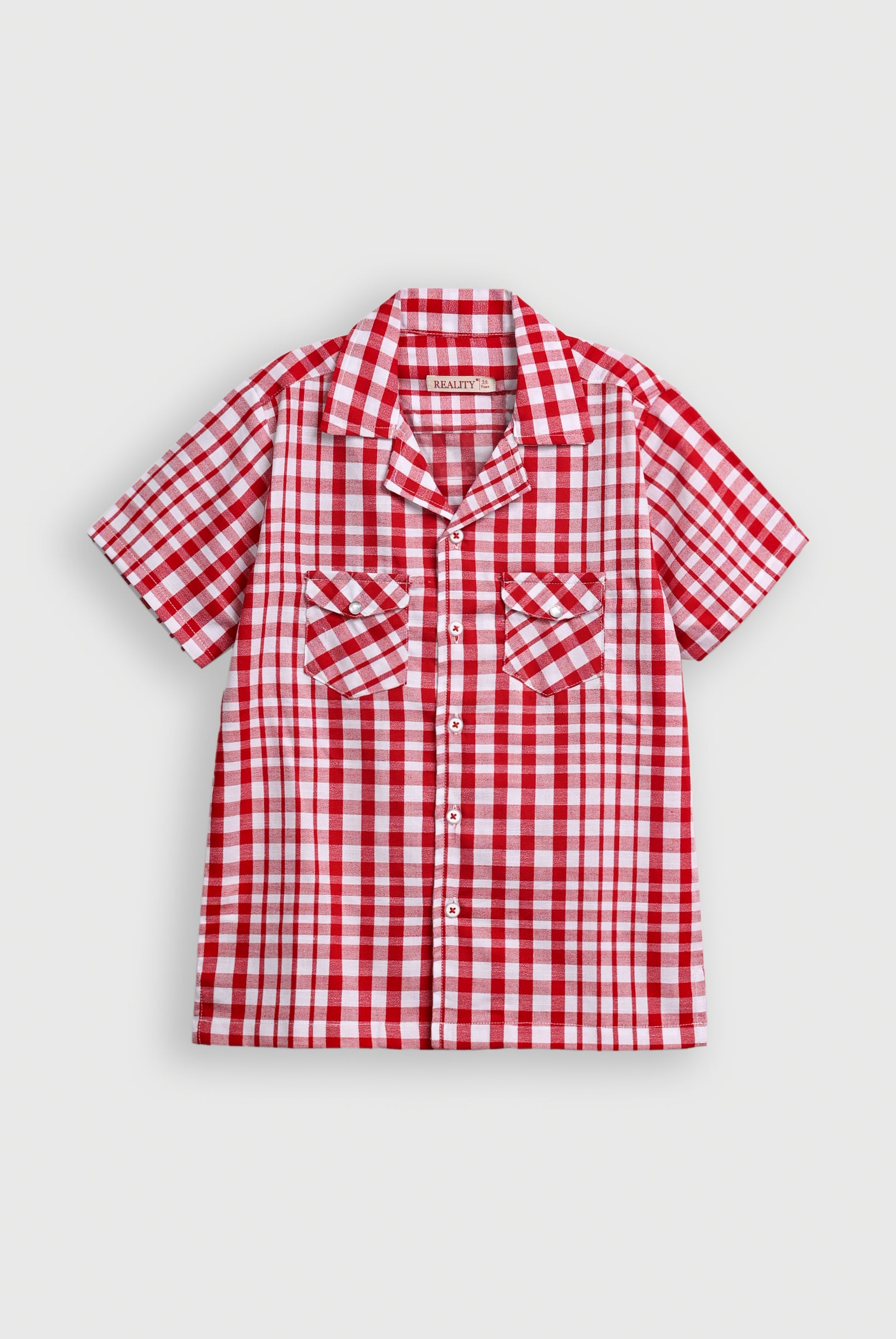 COAT COLLAR RED LINE CASUAL SHIRT Reality