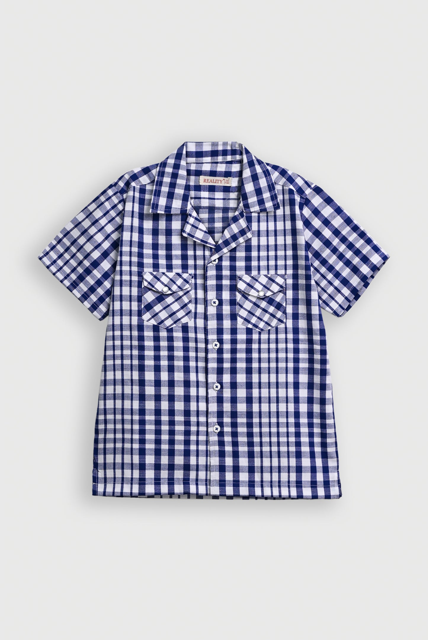 COAT COLLAR BLUE CASUAL SHIRT Reality