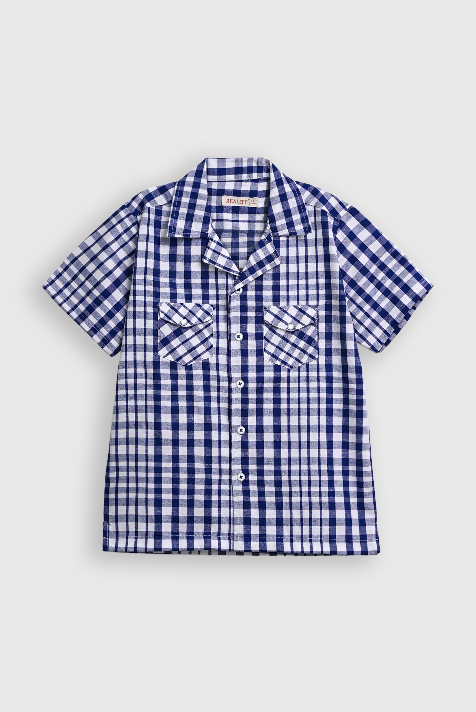COAT COLLAR BLUE CASUAL SHIRT Reality