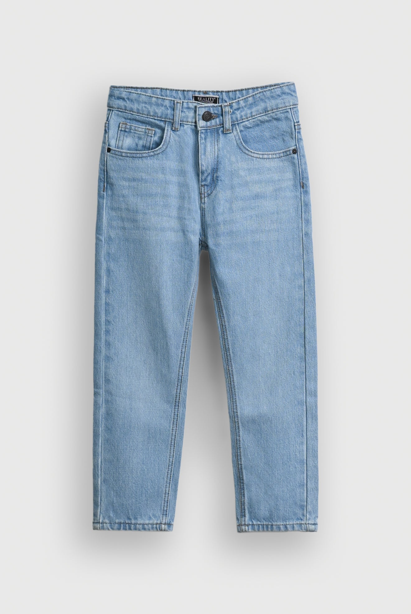 LIGHT BLUE Washed Wide-Leg Jeans for Boys Reality