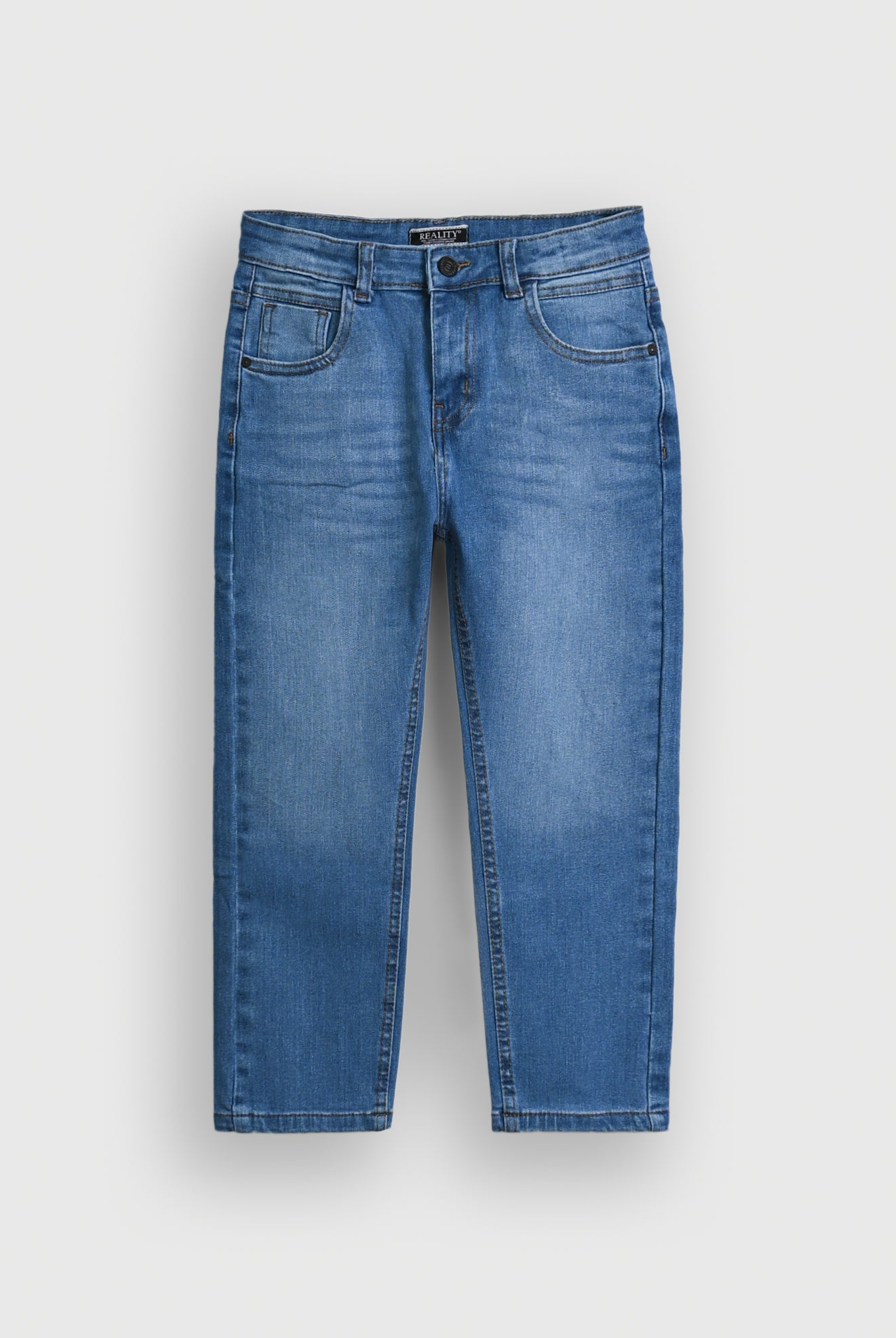 LIGHT BLUE Washed Wide-Leg Jeans for Boys Reality