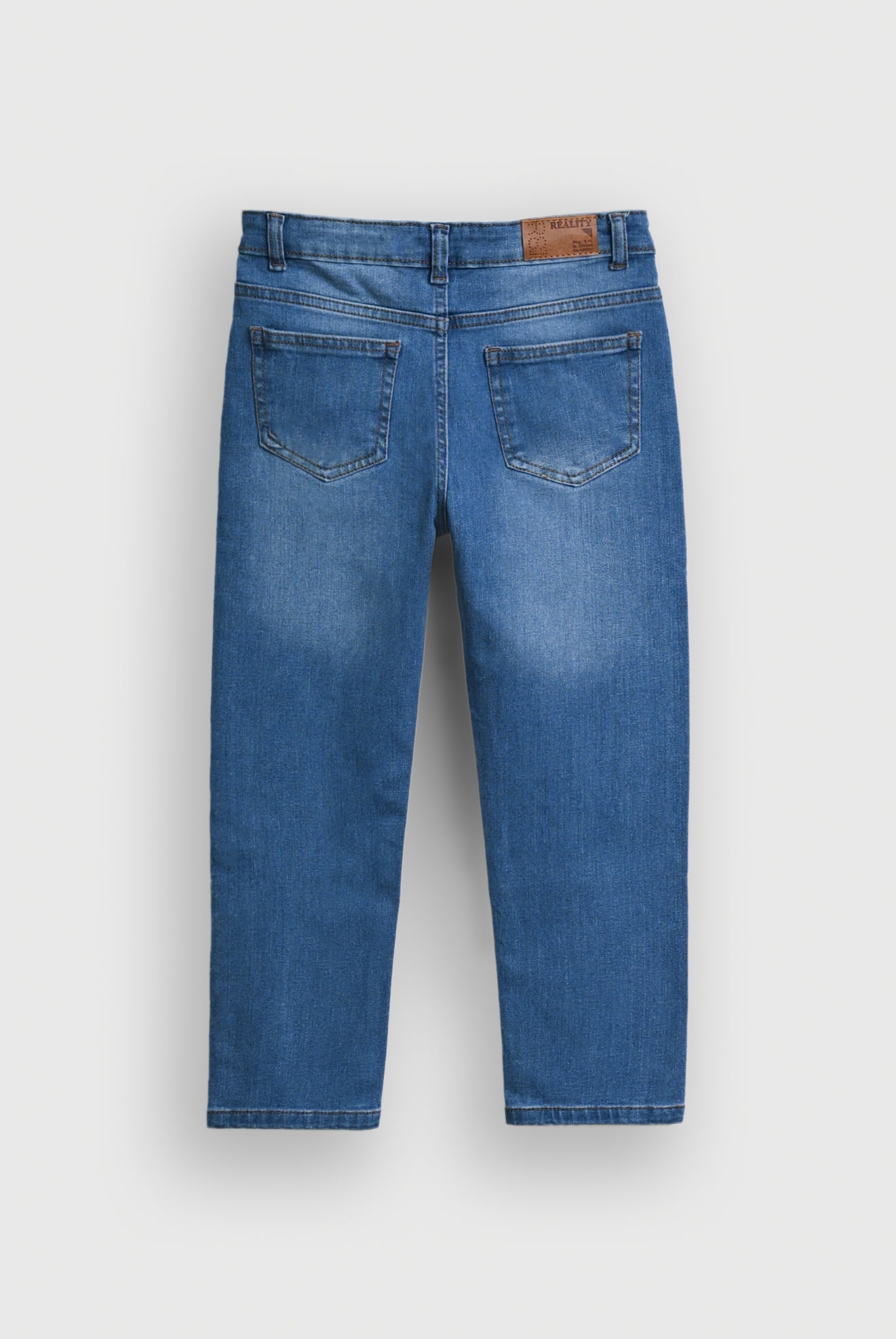 LIGHT BLUE Washed Wide-Leg Jeans for Boys Reality