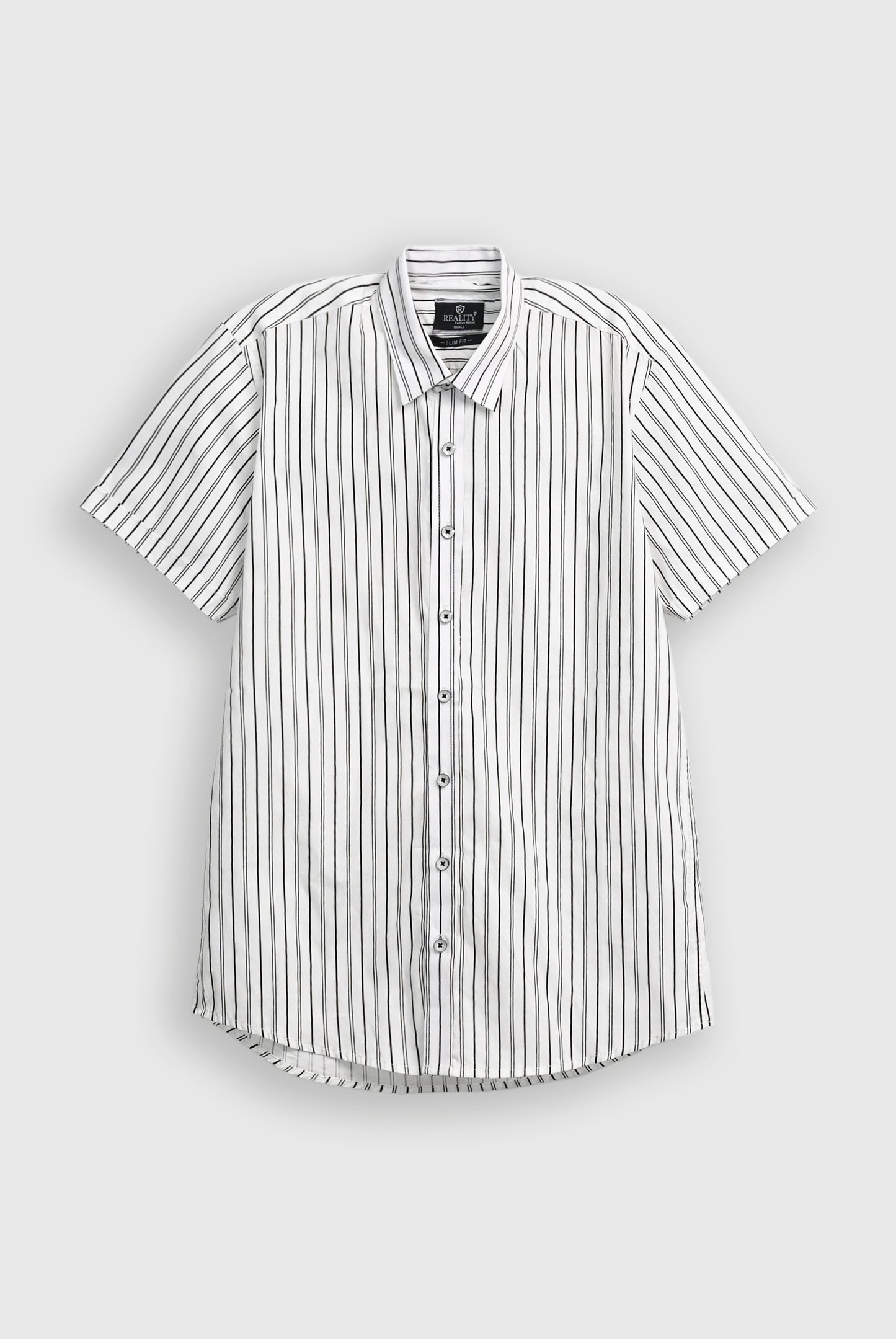 MEN CASUAL BLACK LINE SHIRT Reality