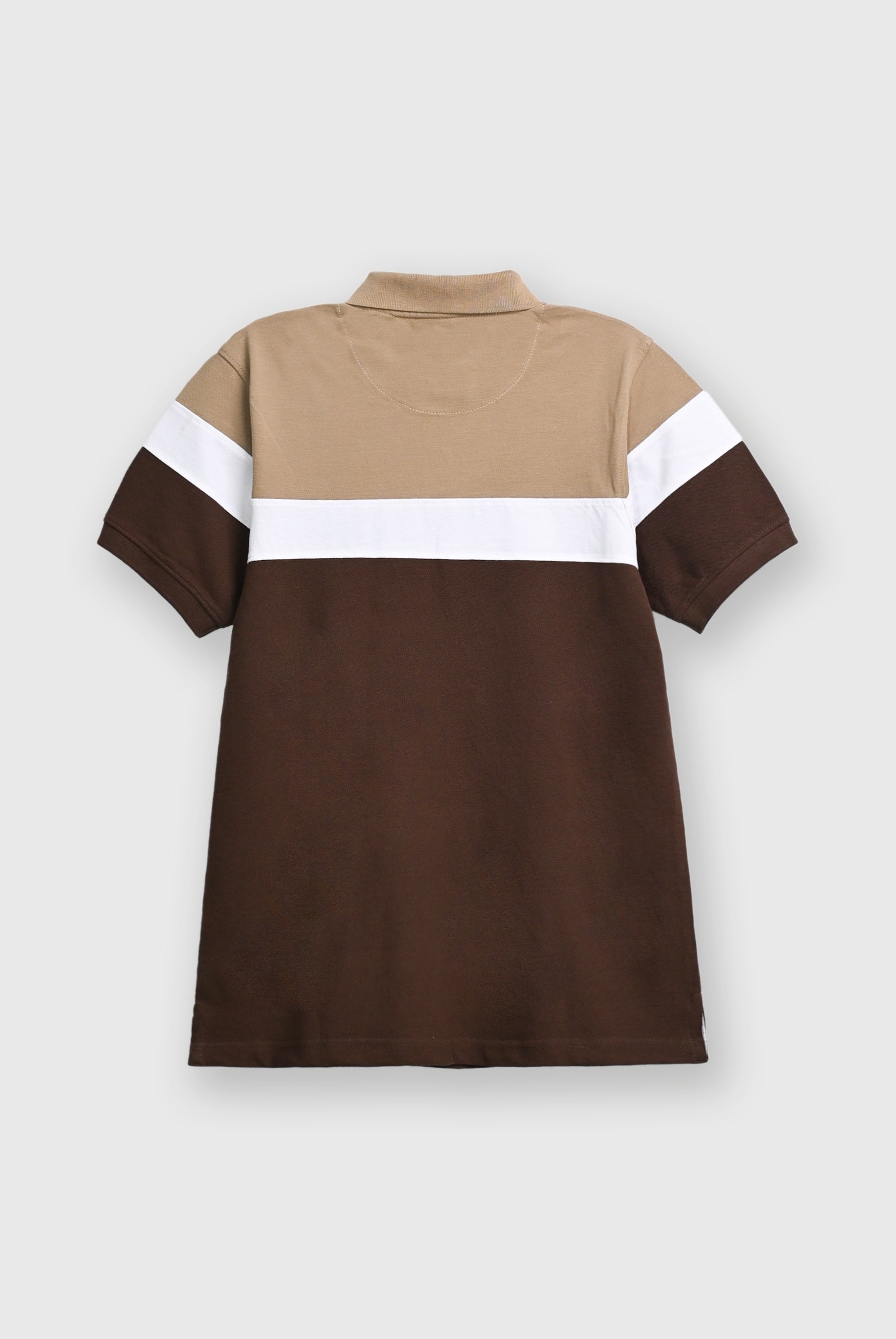 MEN LIGHT DARK BROWN POLO Reality
