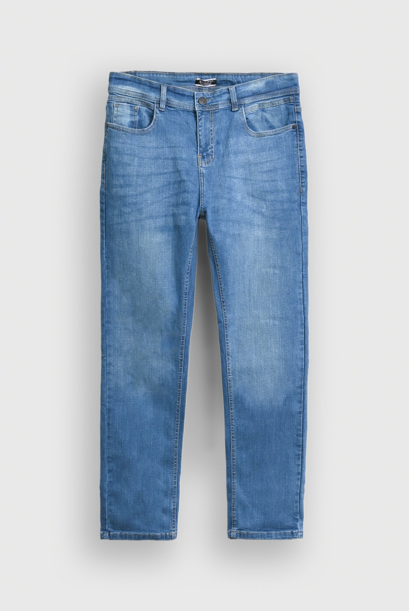 MEN LIGHT blue Skin Fit Denim Reality