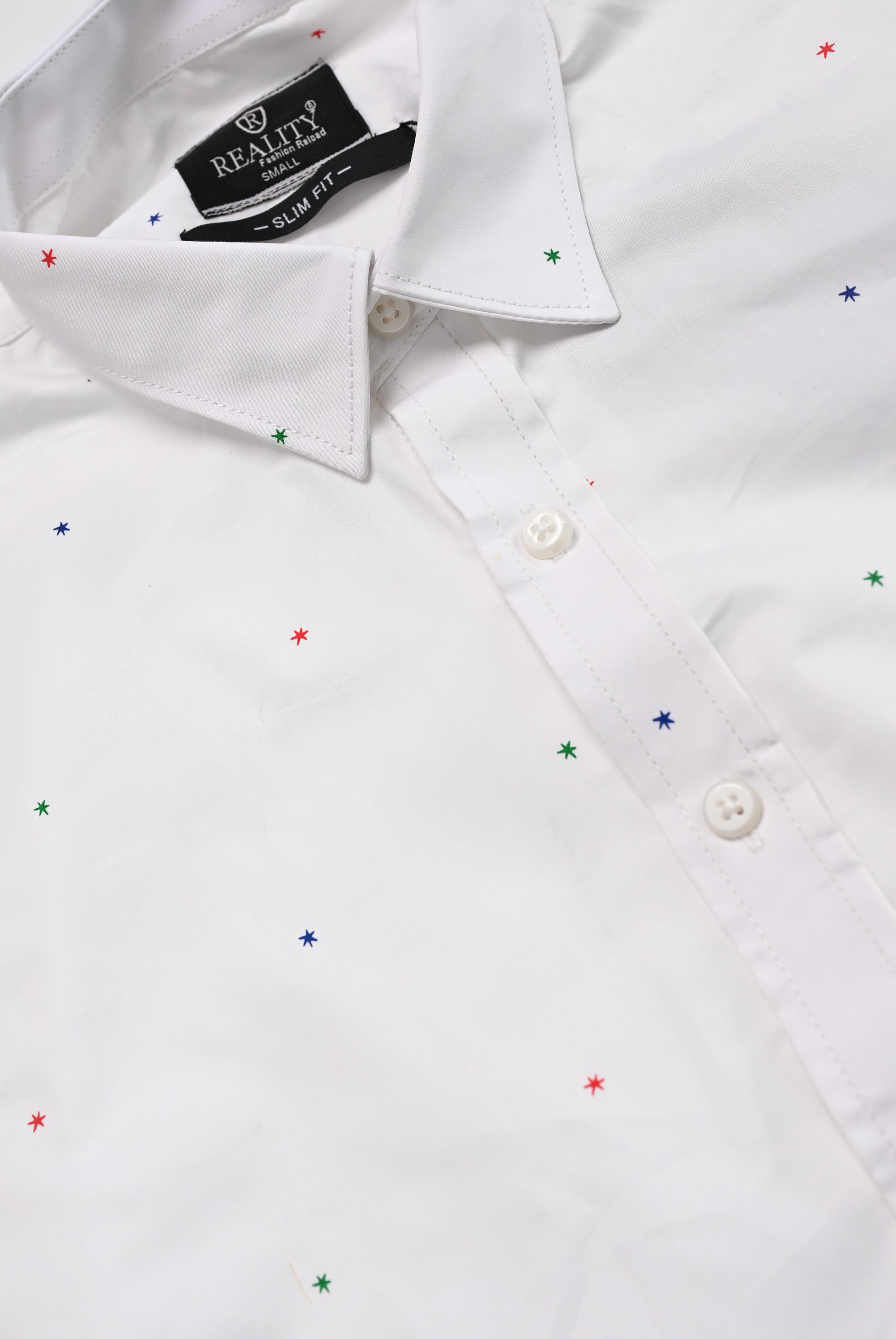 MEN CASUAL LIGHT WHITE SHIRT Reality