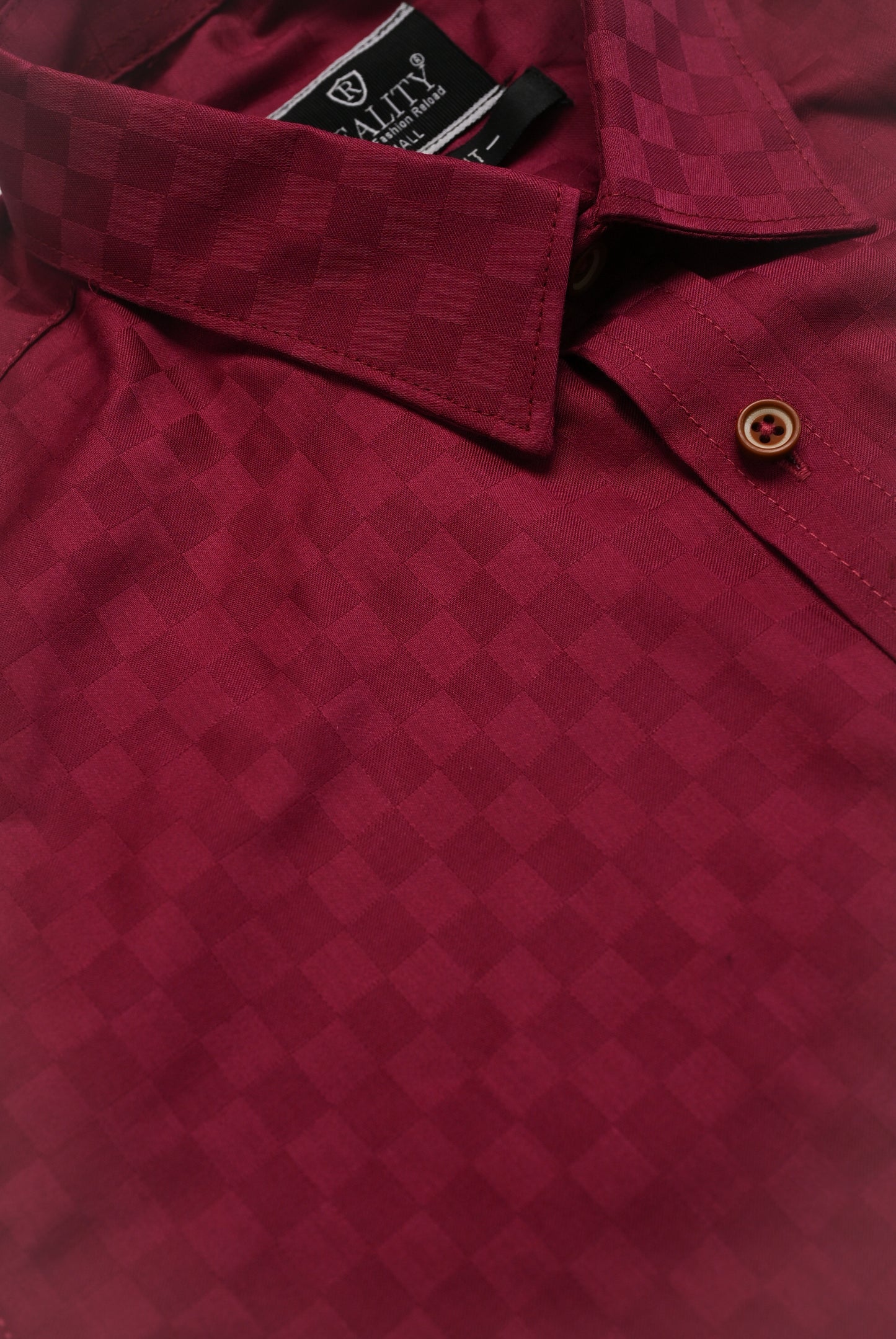 MEN CASUAL LIGHT MEHROON SHIRT Reality