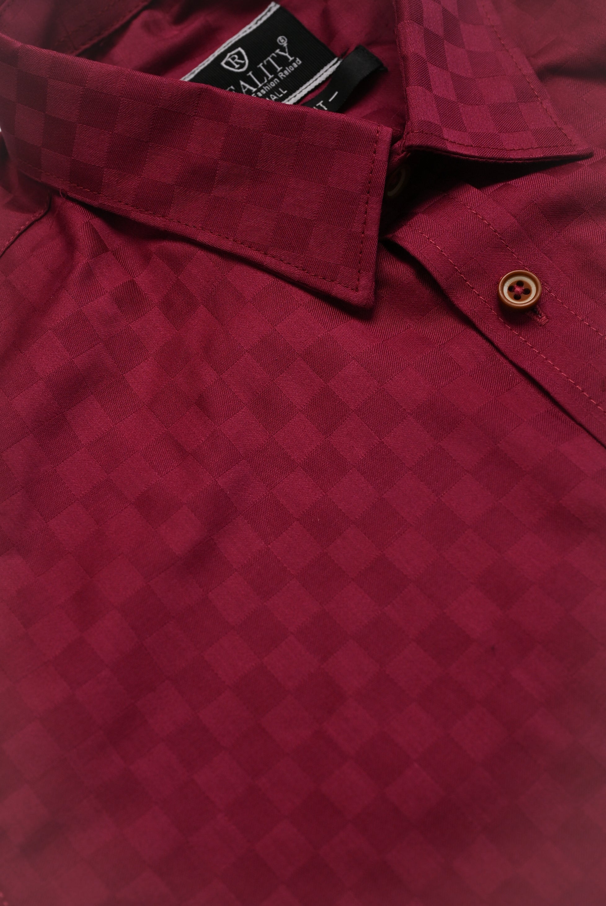 MEN CASUAL LIGHT MEHROON SHIRT Reality