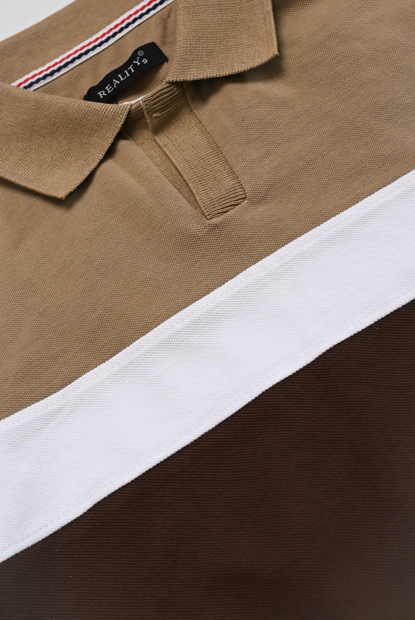 MEN LIGHT DARK BROWN POLO Reality