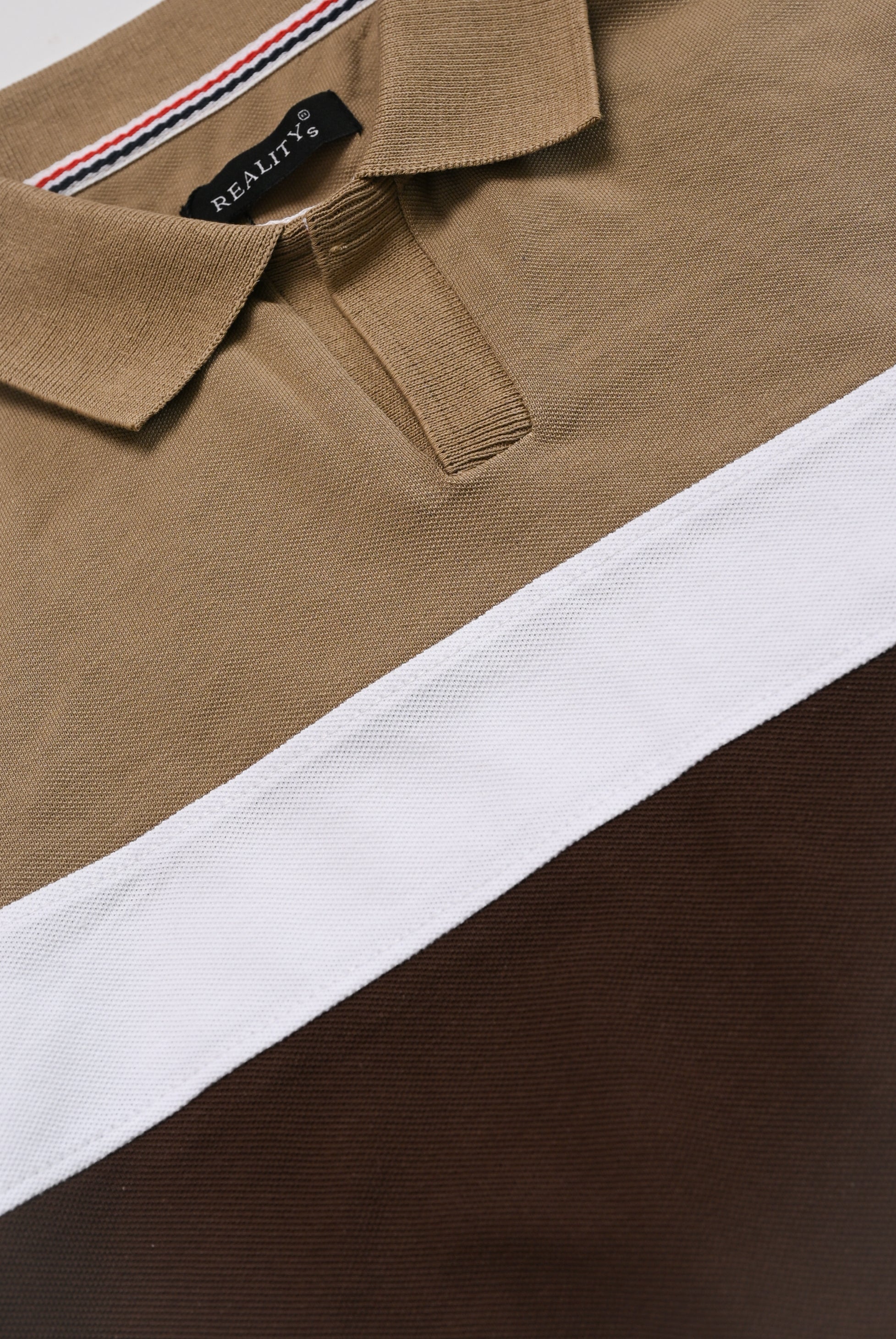 MEN LIGHT DARK BROWN POLO Reality