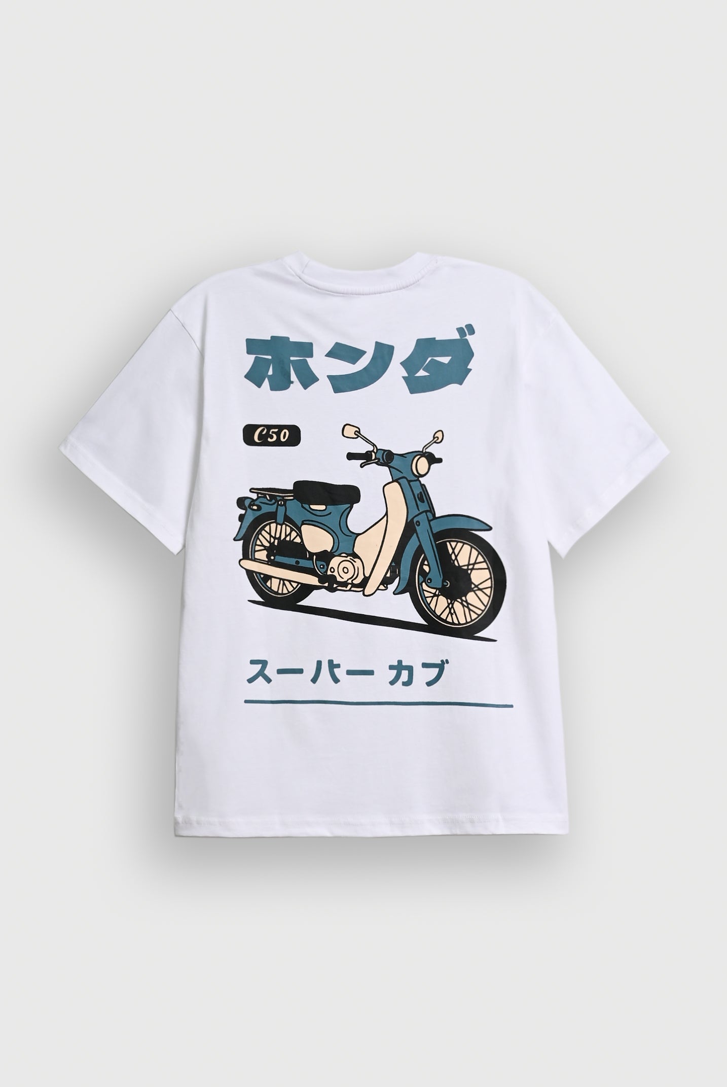 MEN DROP SHOULDER WHITE PRINTED T-SHIRT Reality