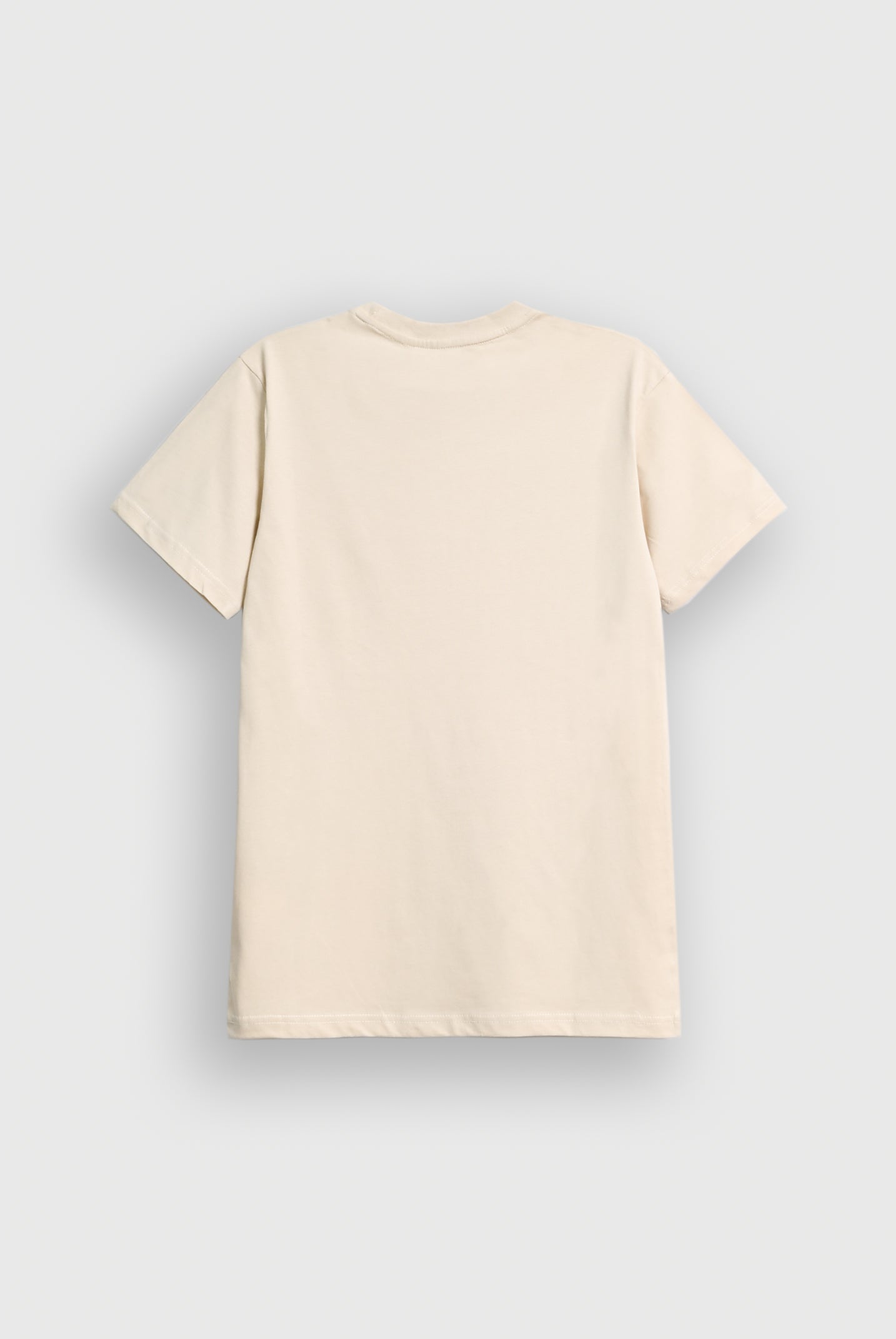 MEN DROP SHOULDER OFF WHITE PRINTED T-SHIRT Reality