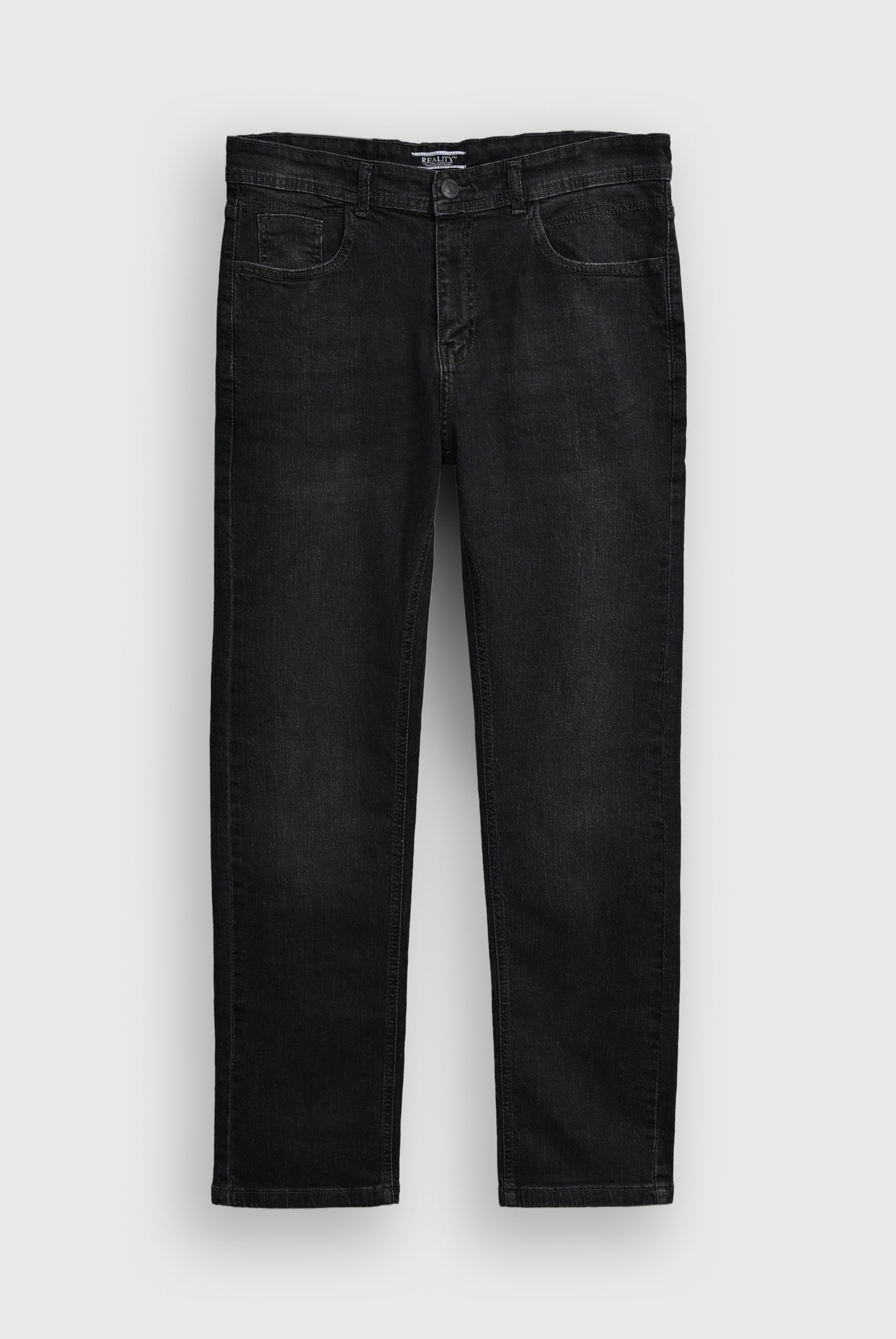 MEN BLACK STRAIGHT FIT DENIM Reality