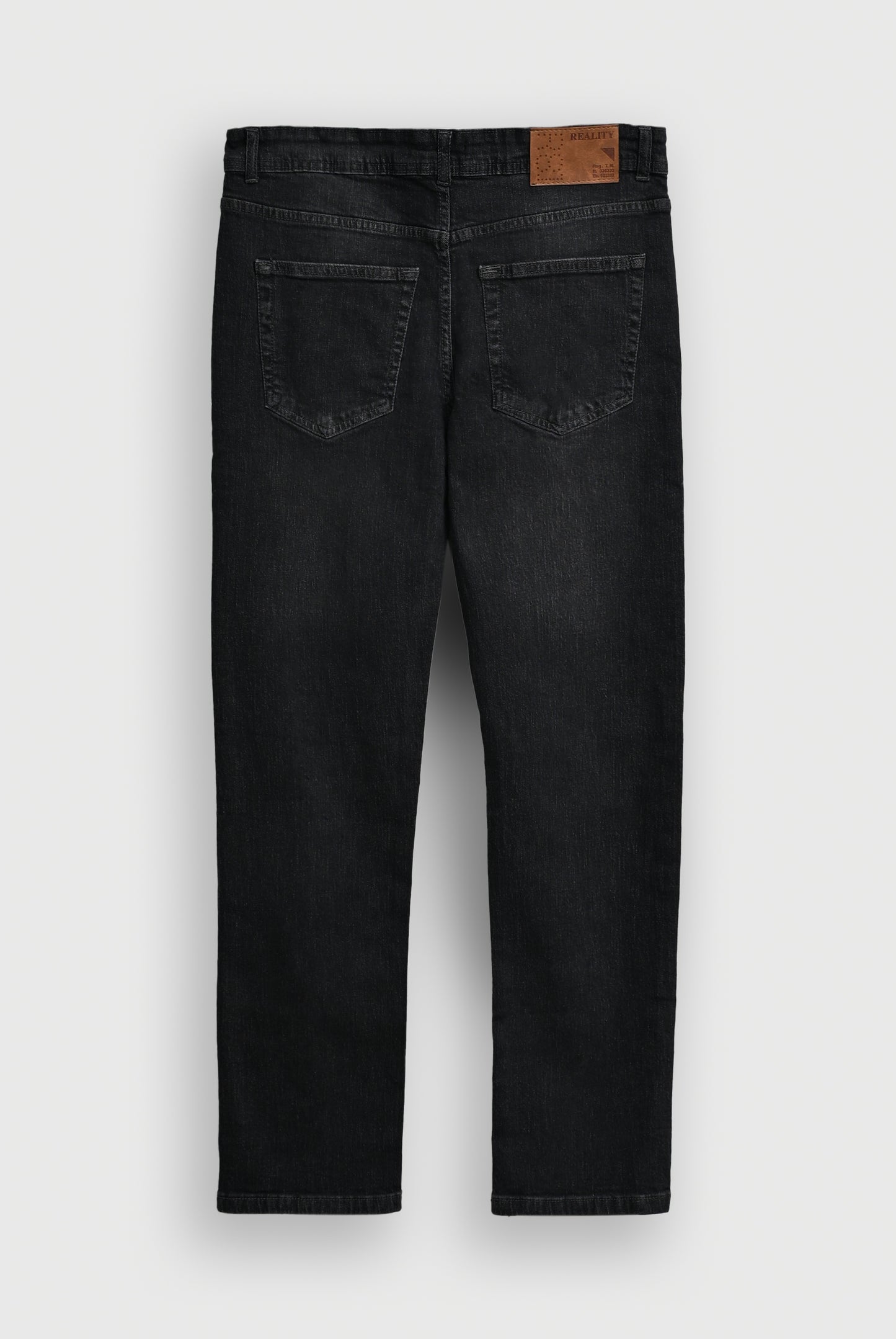 MEN BLACK STRAIGHT FIT DENIM Reality